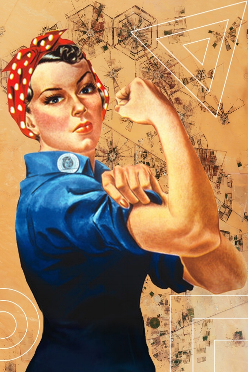 Rosie The Riveter by Norman Rockwell / Edit by me