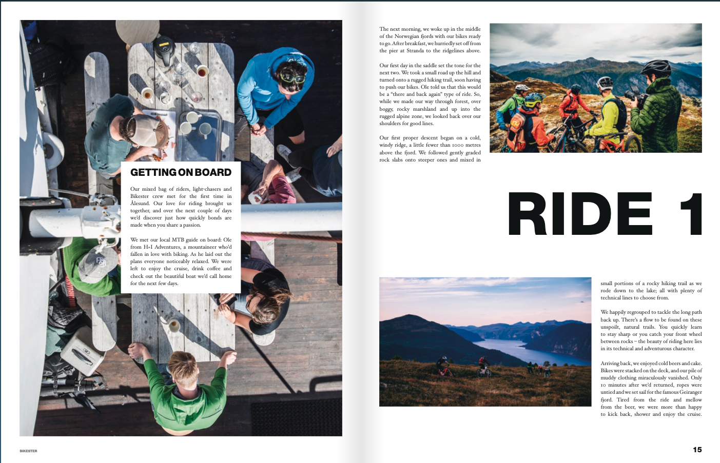 Exploring the Norwegian fjords by bike