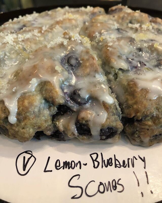 #vegan Lemon-Blueberry Scones!!