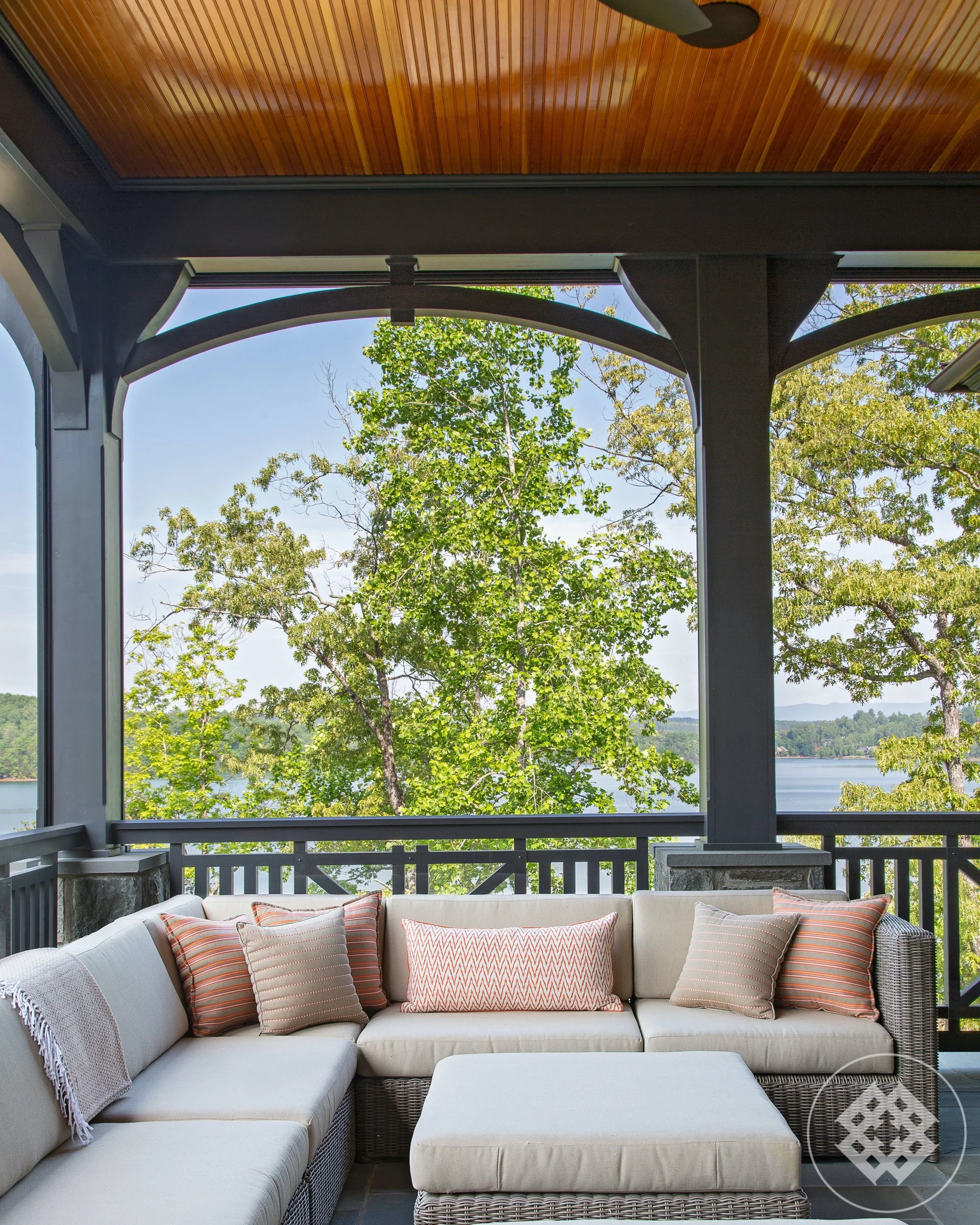 augustus carolina outdoor living on Keowee Lake House Melissa Ervin Interior Design