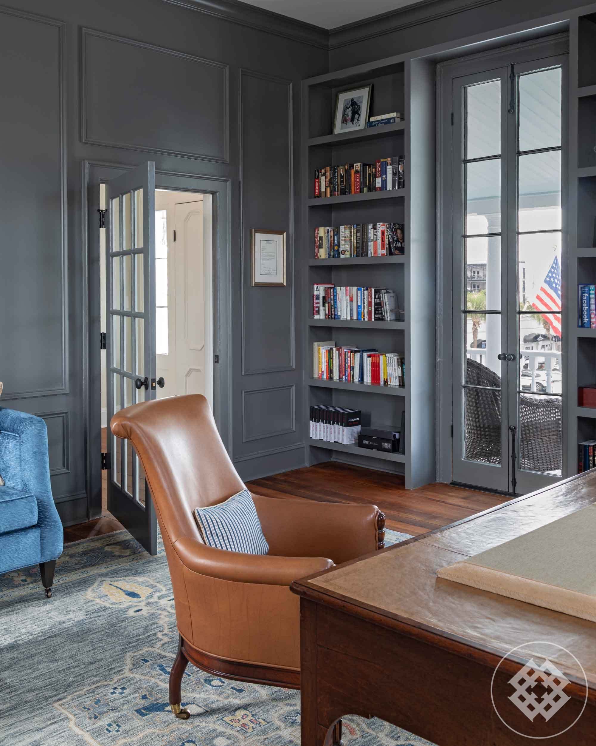 moody-grey-blue-office-vintage-turkish-rug-leather-velvet-seating.jpg