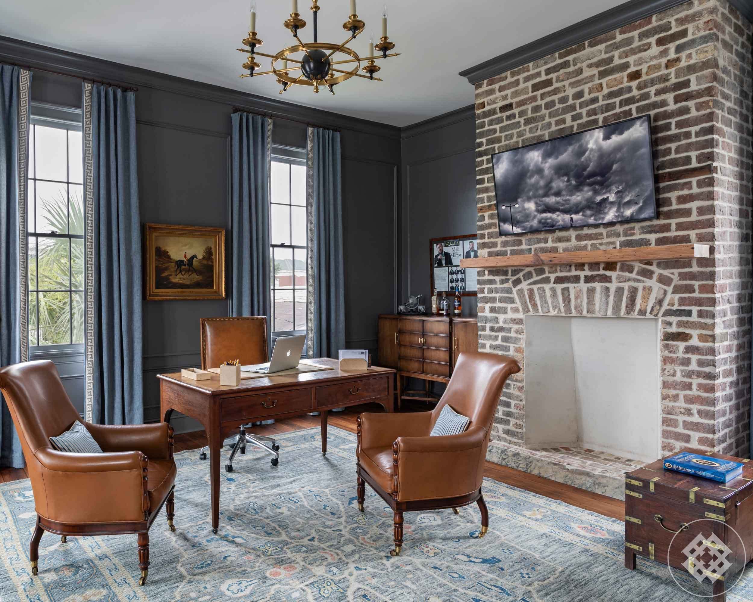 office-circa-federal-style-chandelier-antique-writing-desk-restored-fireplace.jpg