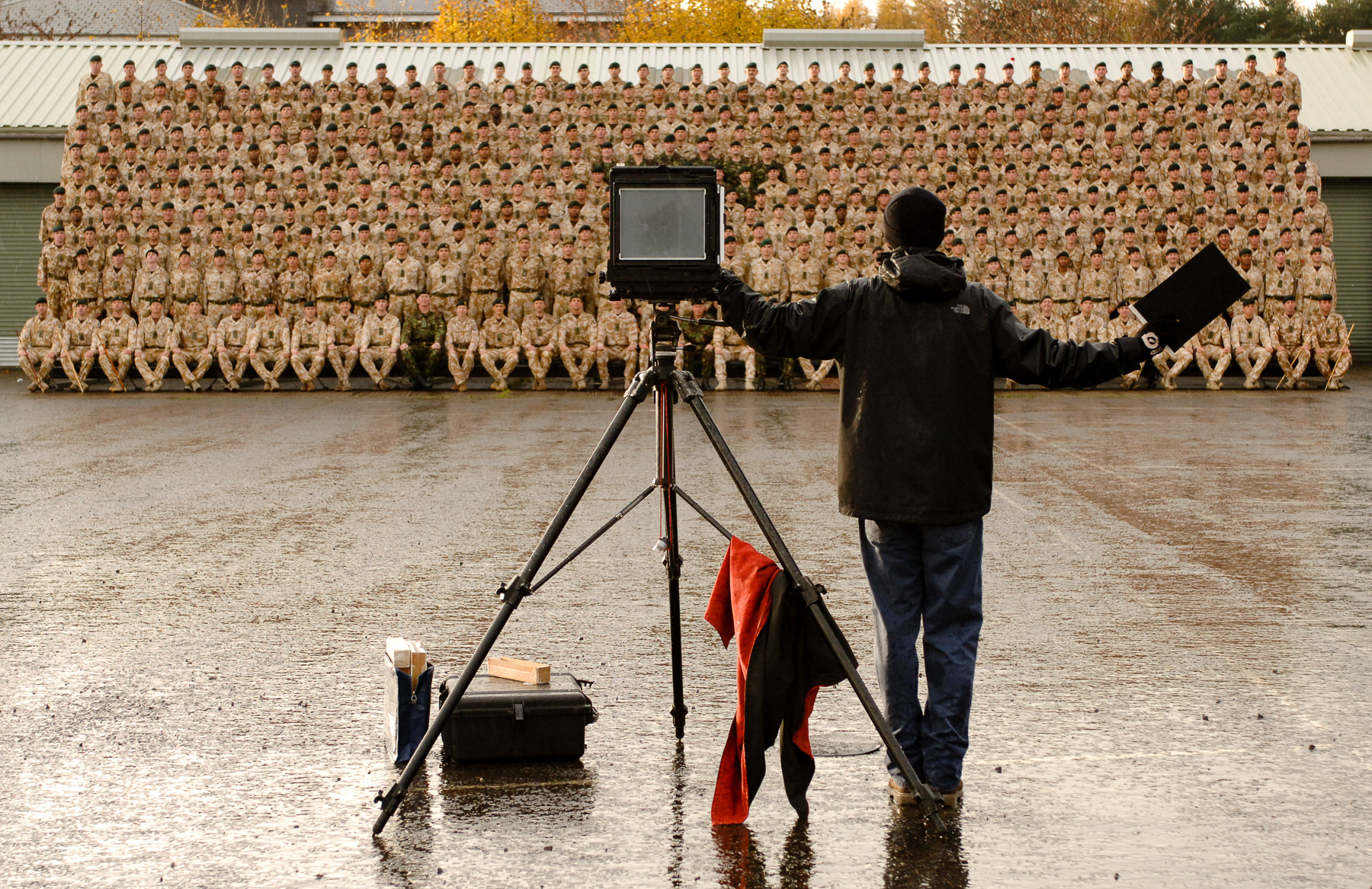 The Devon and Dorset Light Infantry have their image immortalized on film for a final time before the regiment is amalgamated into The Rifles.