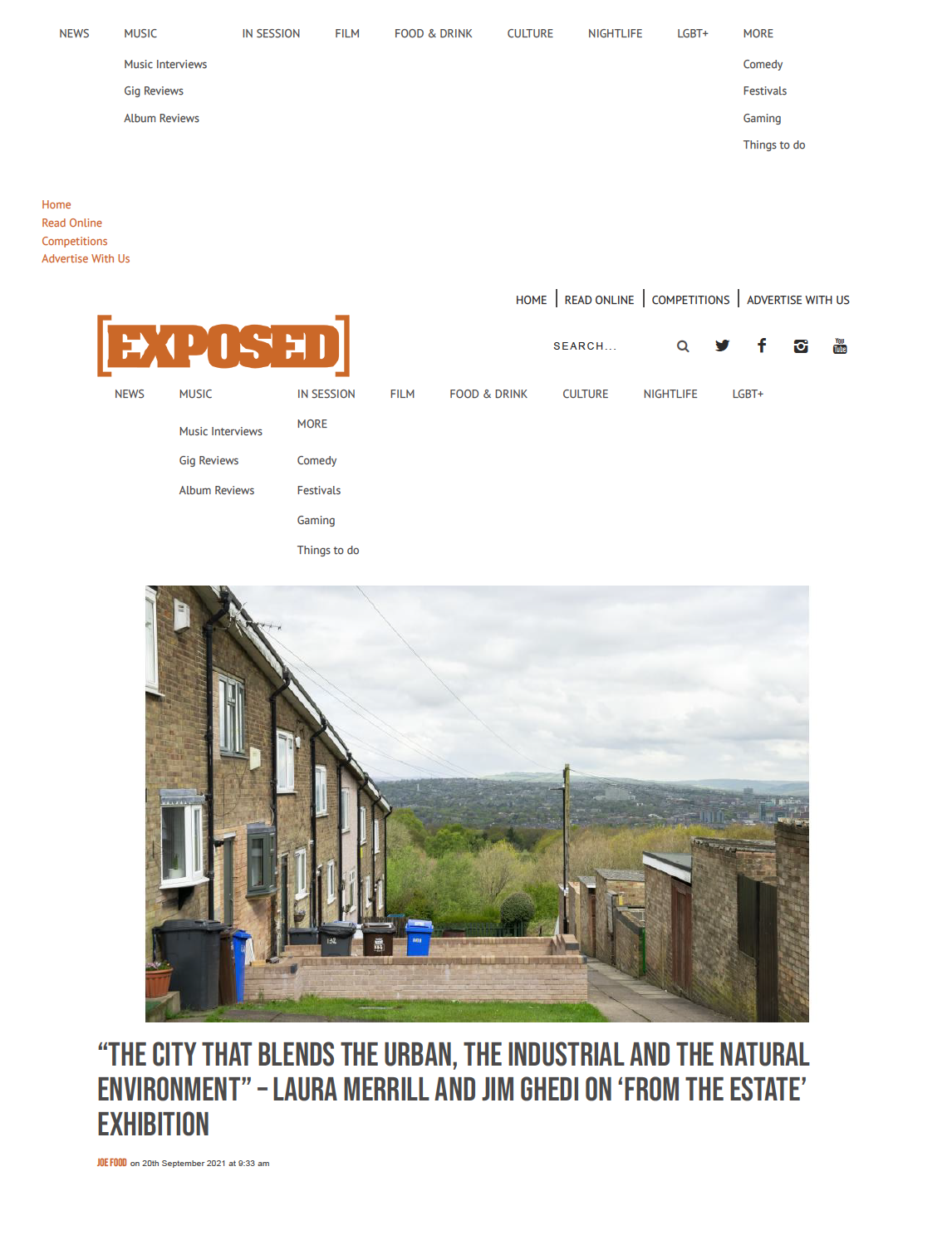  From The Estate Exhibition Article - Exposed Magazine - September 2021 (Page 1) 