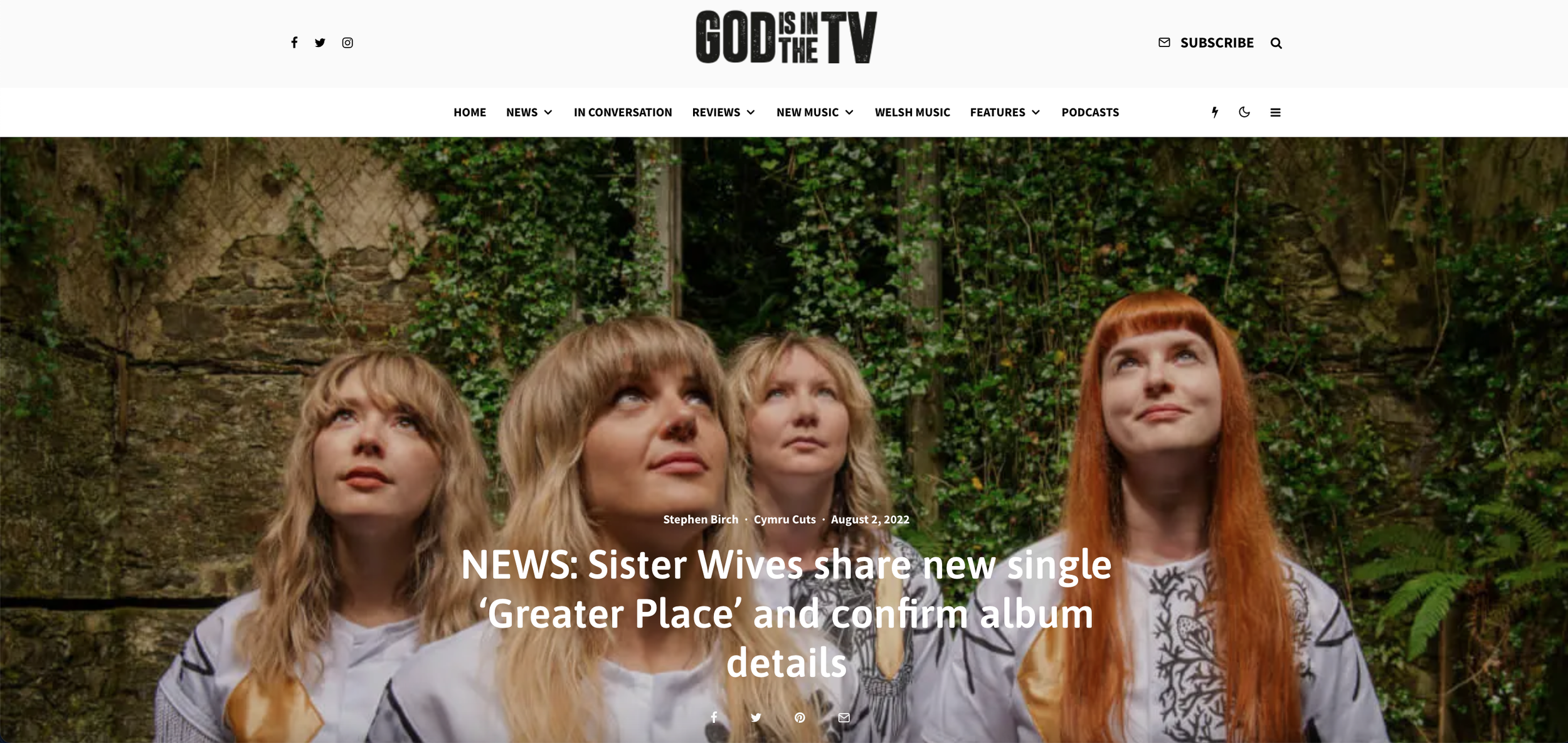  God Is In The TV article - Sister Wives - August 2022 