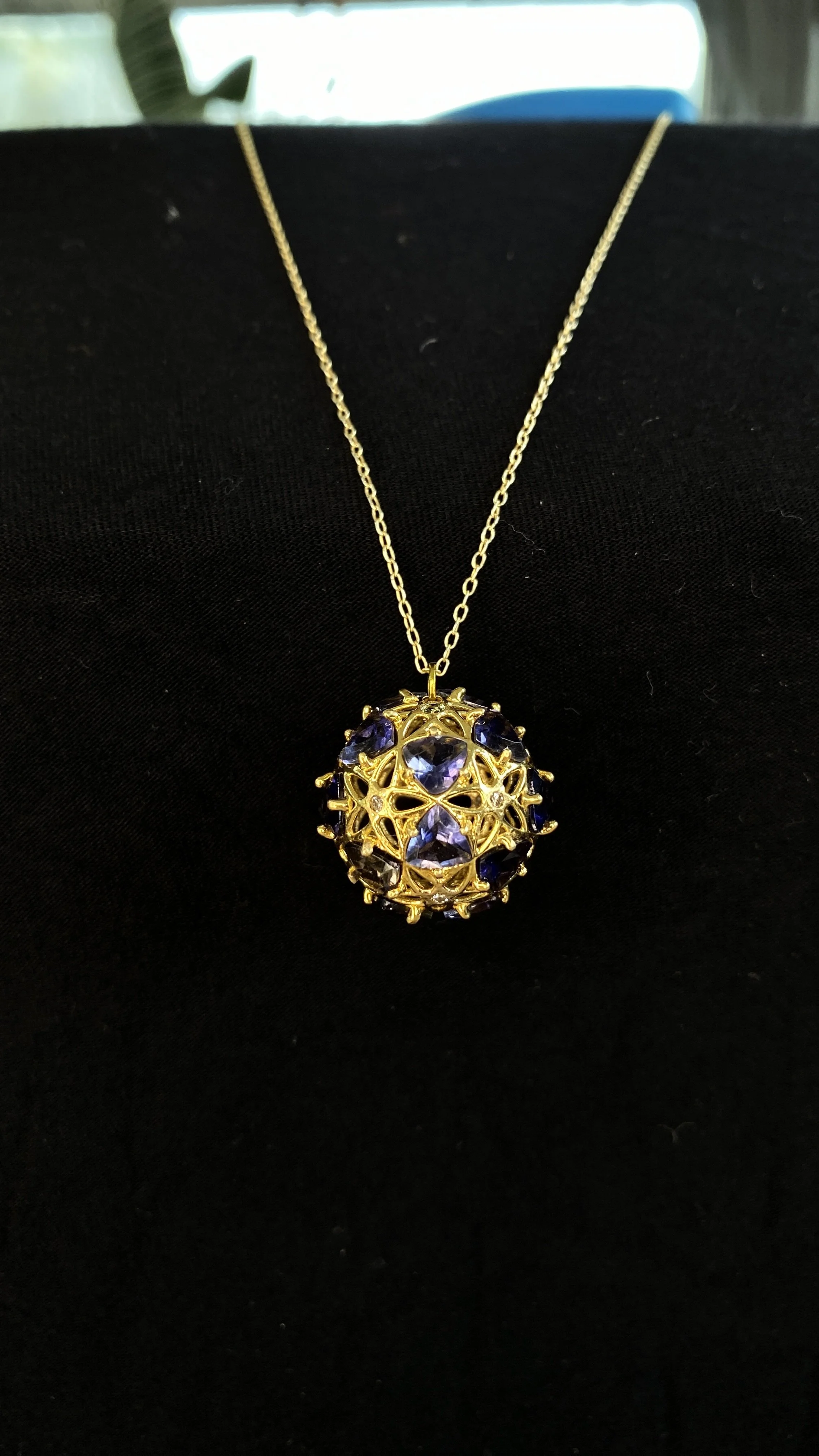 18k Gold Plated brass AllSphyr GemSphyr