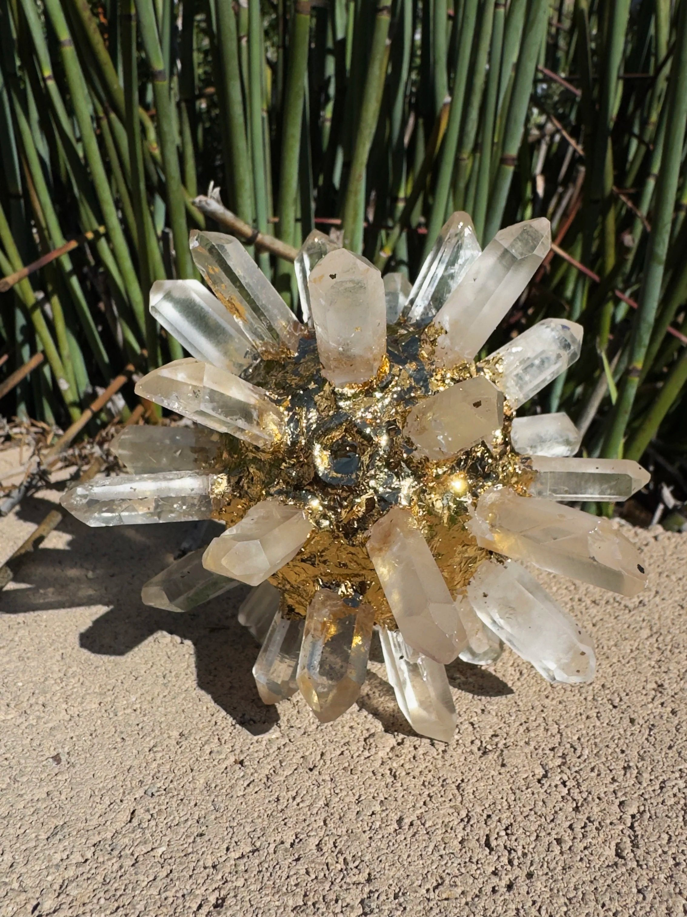 Quartz Crystal AllSphyr — 24k Gold Gilded Edition