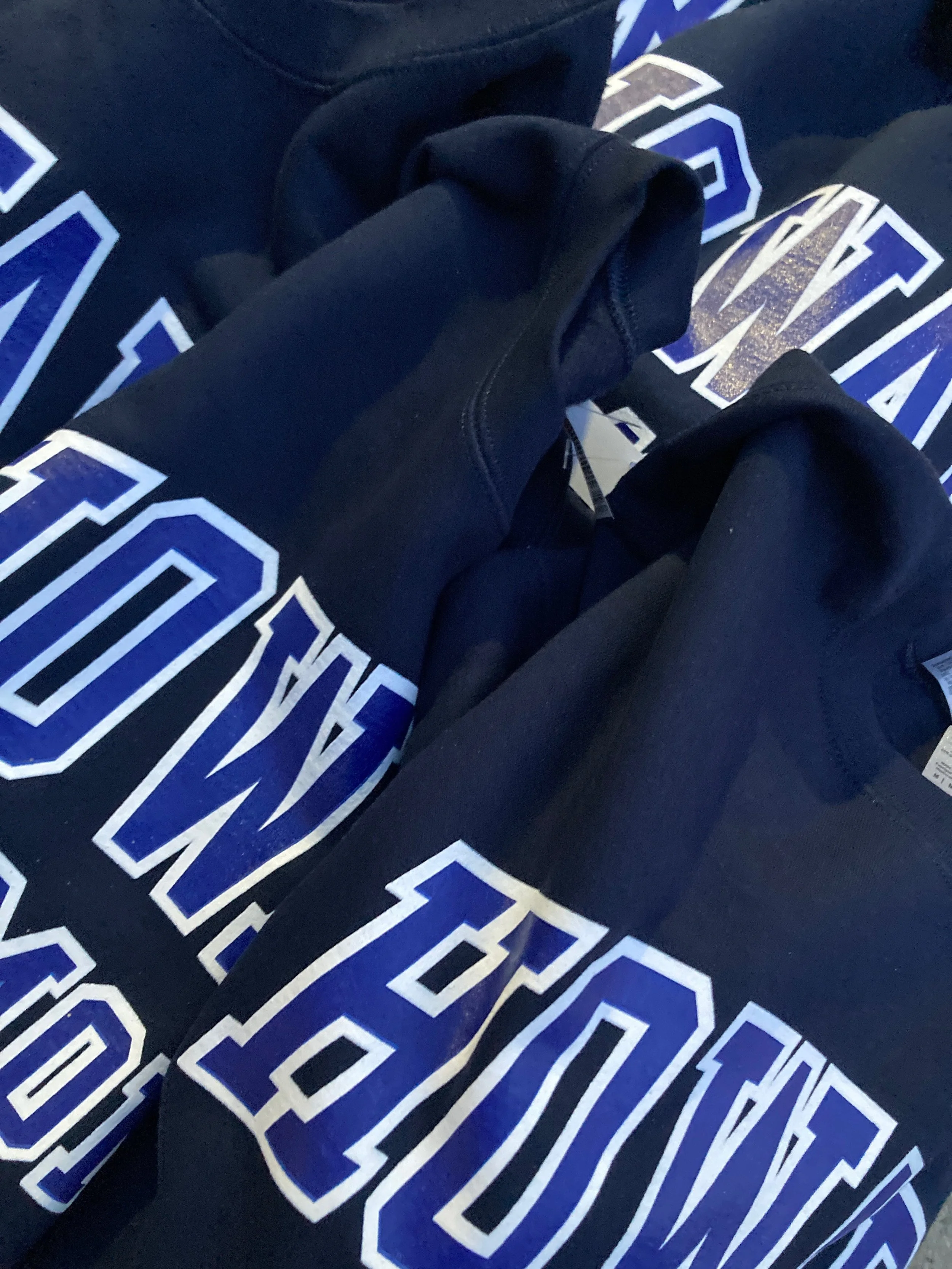 Unreleased. Navy on Navy Howard Mom Crewneck