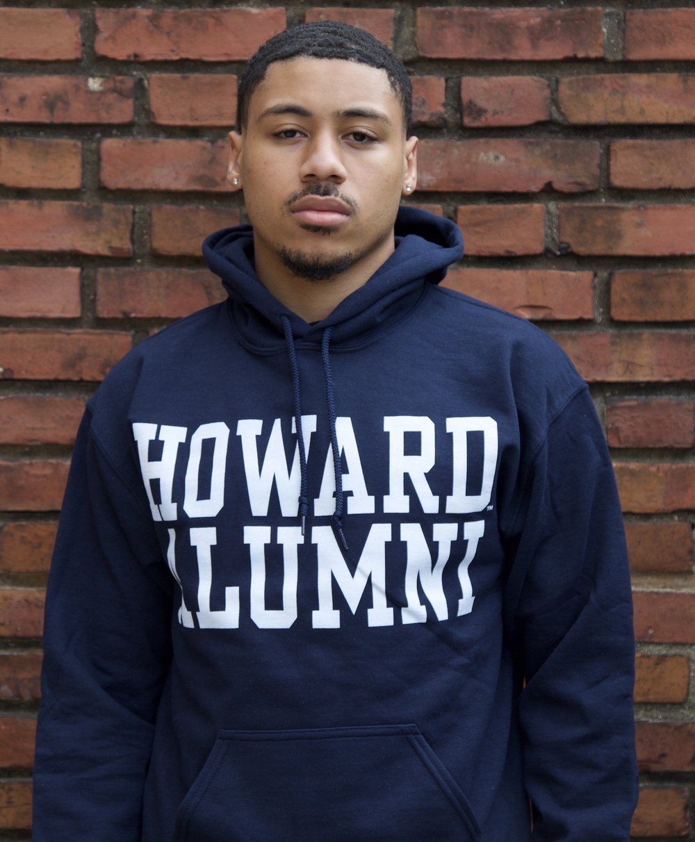 Navy Stacked Alumni Hoody