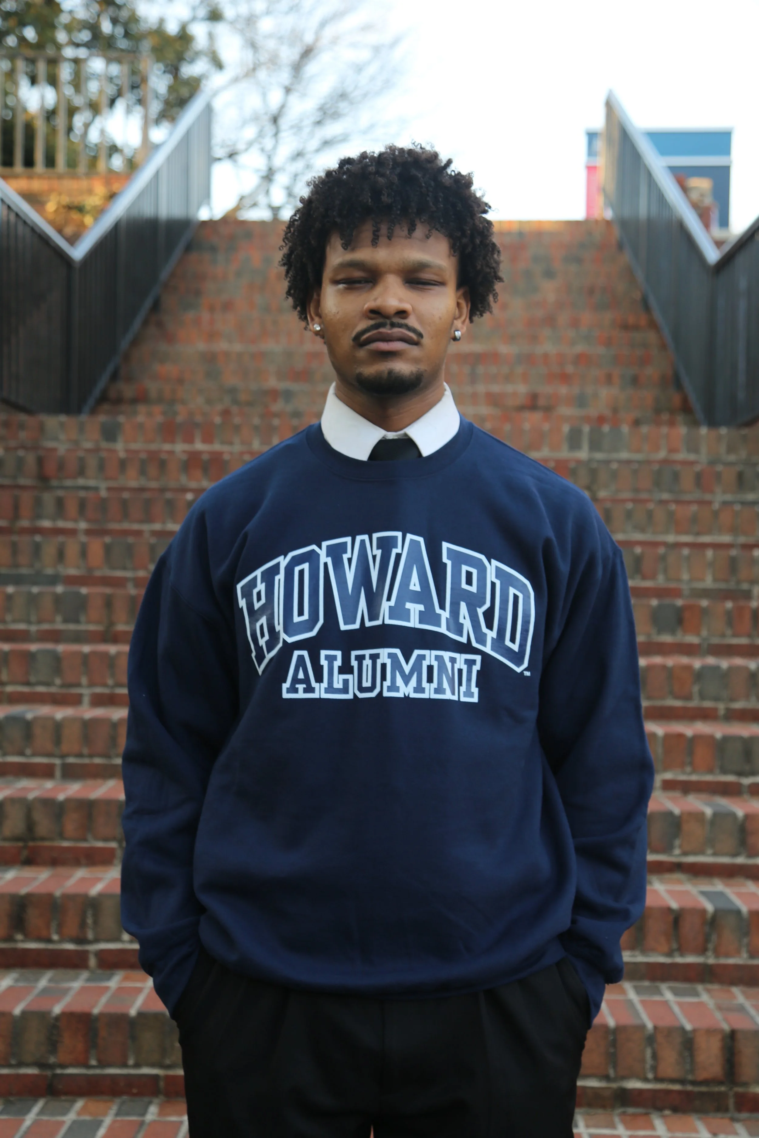 Limited. Navy on Navy Howard Alumni CREWNECK