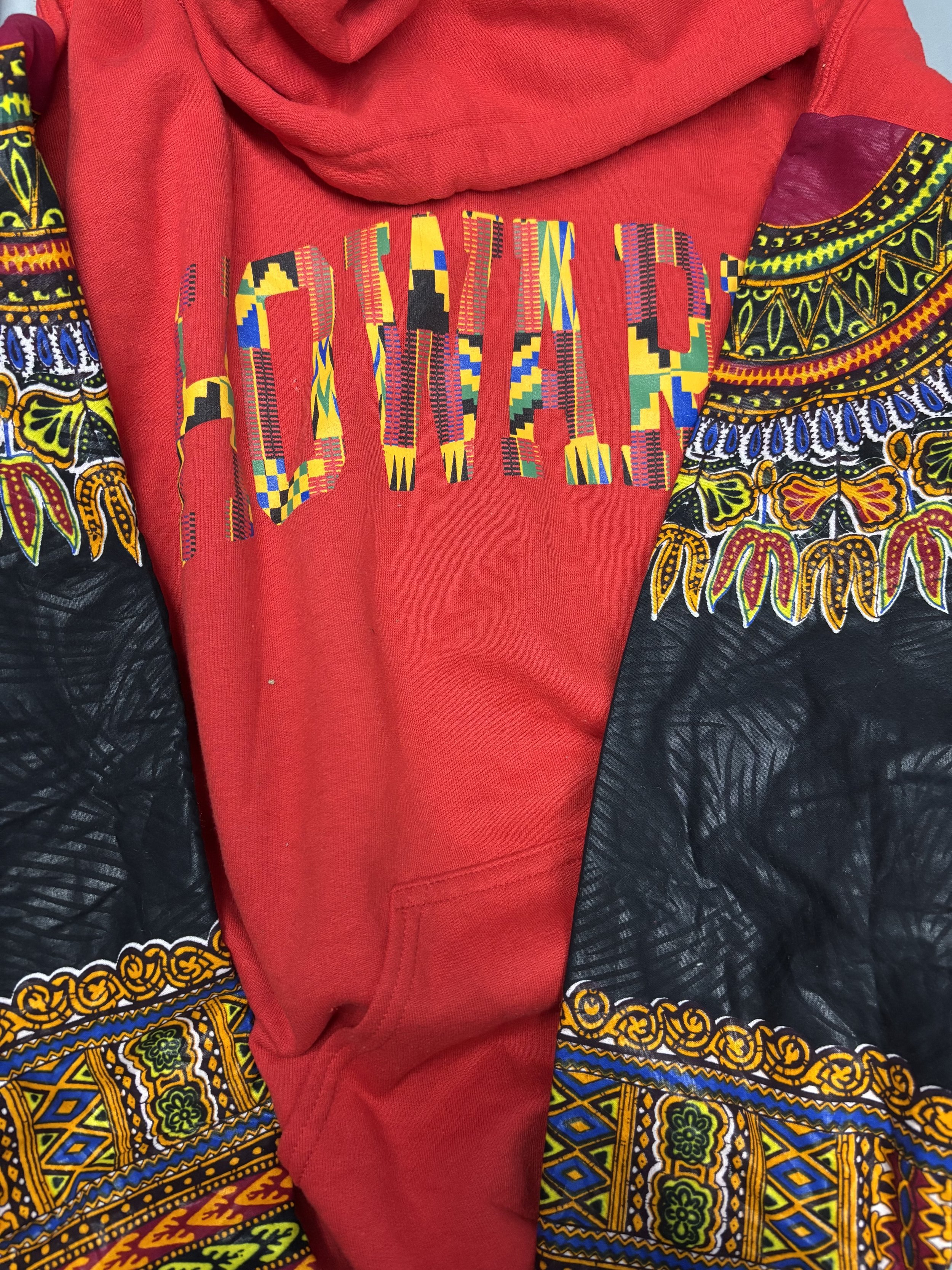 Custon Red Kente Sleeve