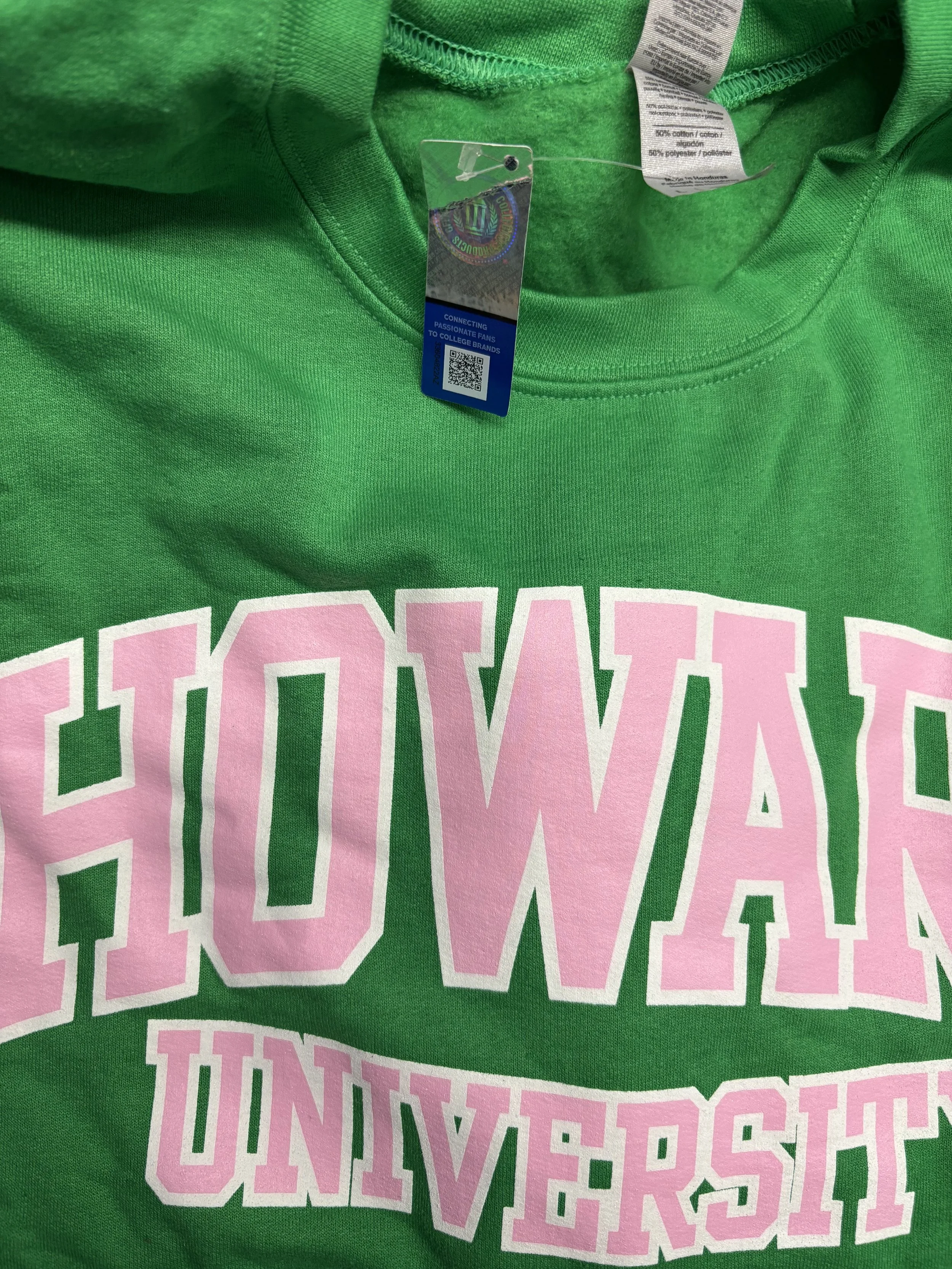 2019 Green w/ PINK HU Crew 18