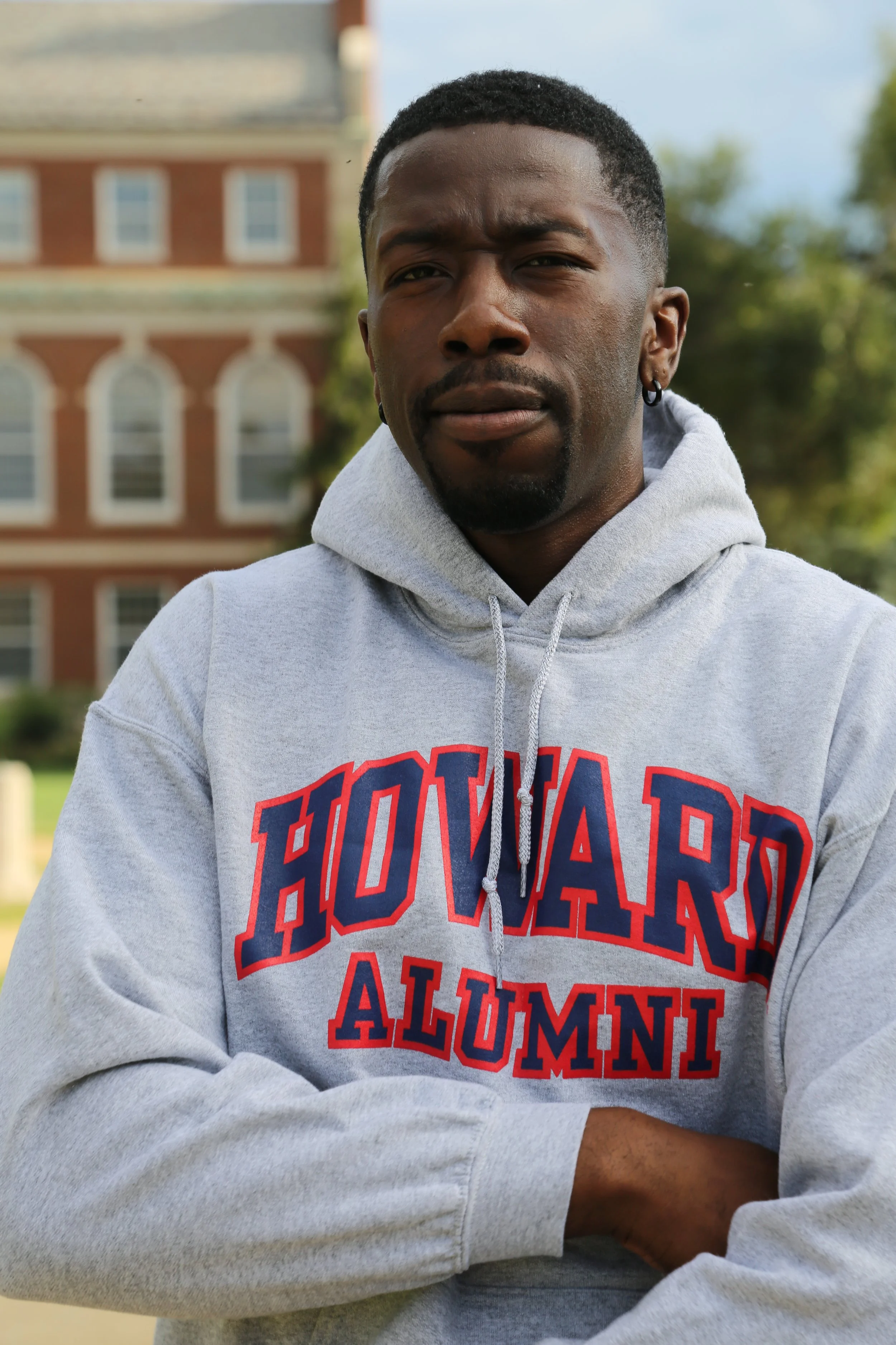 Gray Alumni Hoody