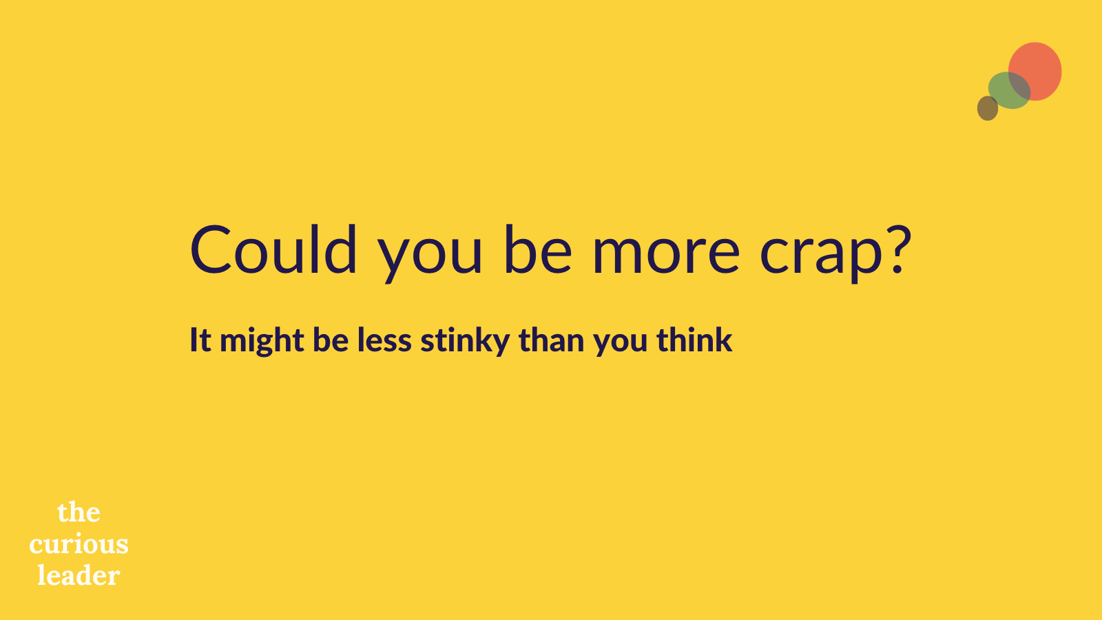 COULD YOU BE MORE CRAP Chirp
