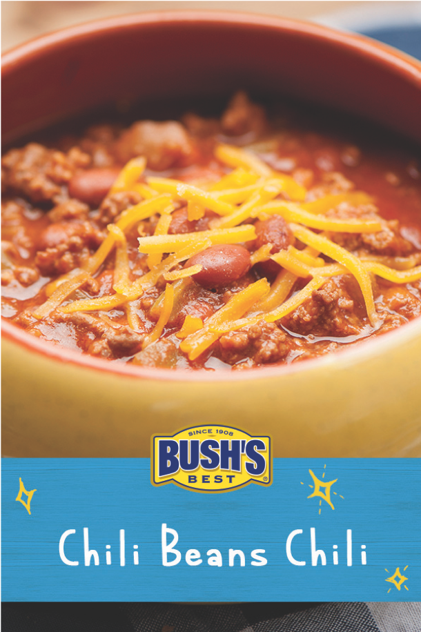 BUSH’S Chili Beans are slow-simmered in a special blend of chilies, cumin, and onion that cooks flavor into every bite. That’s what makes this classic Chili Beans Chili recipe anything but basic. 