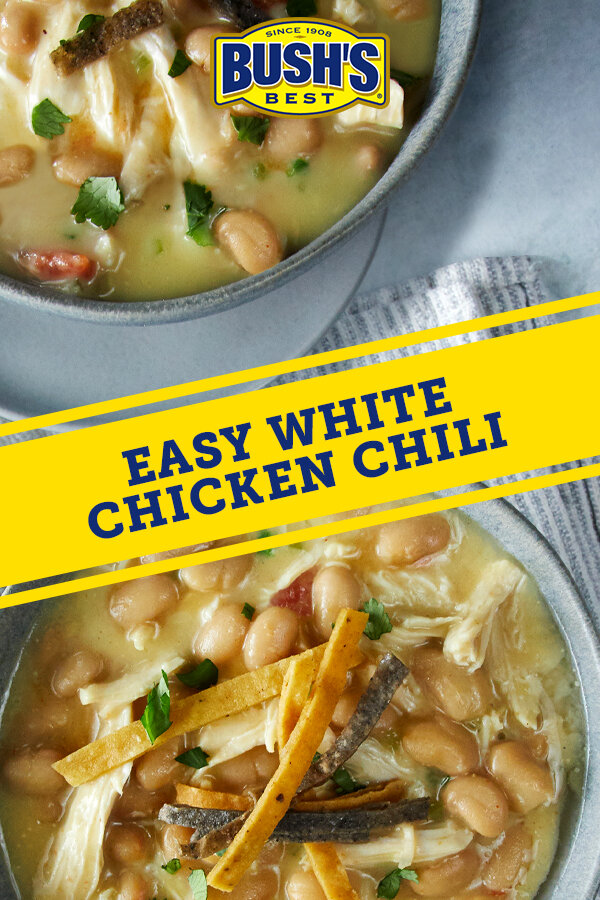 Have this creamy, steamy Easy White Chicken Chili on the table in under 40 minutes.