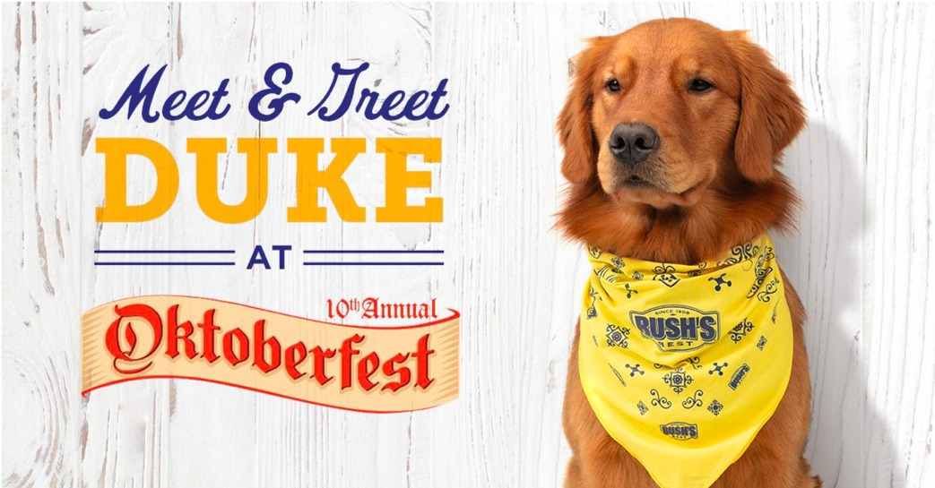 Raise a stein to your favorite “guten” boy at Naperville Oktoberfest 🍻Rain or shine, he’ll be shaking paws and posing for pics from 1:00 – 1:45.