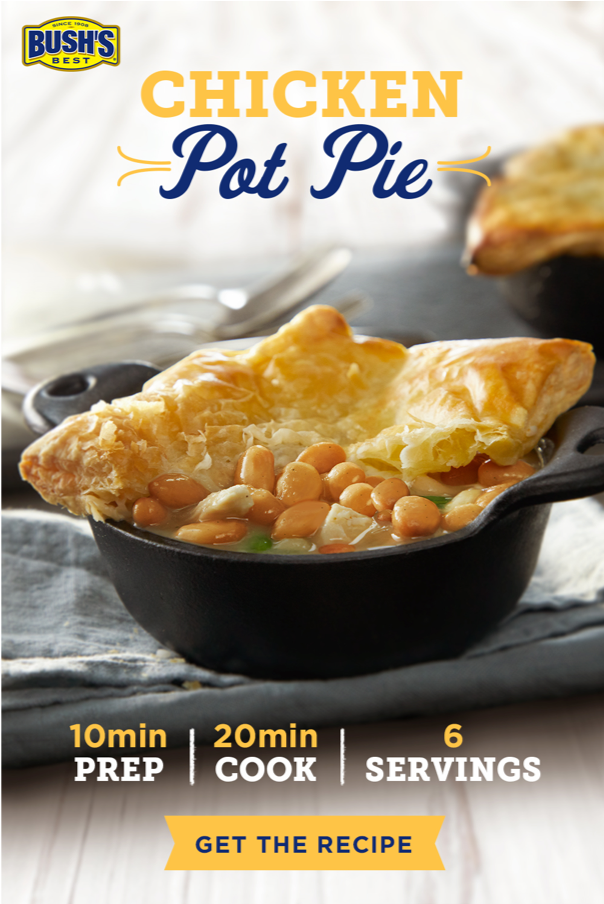 Our Southern Style White Beans make this Chicken Pot Pie extra-hearty. The crust is a must!