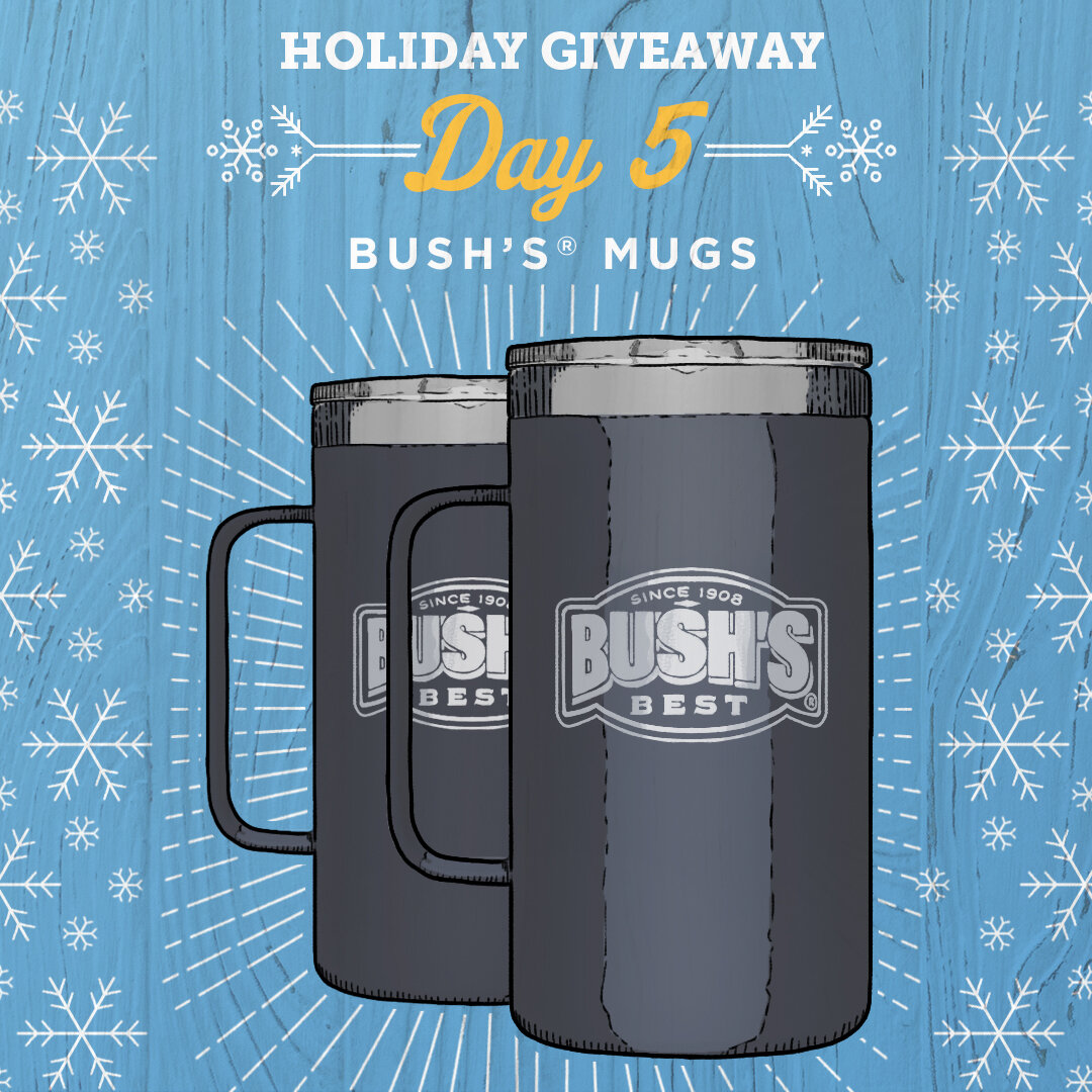 Cozy up to a hot cup of ☕...(or beans, we won't judge).​ Enter for a chance to win these BUSH'S® mugs: 
