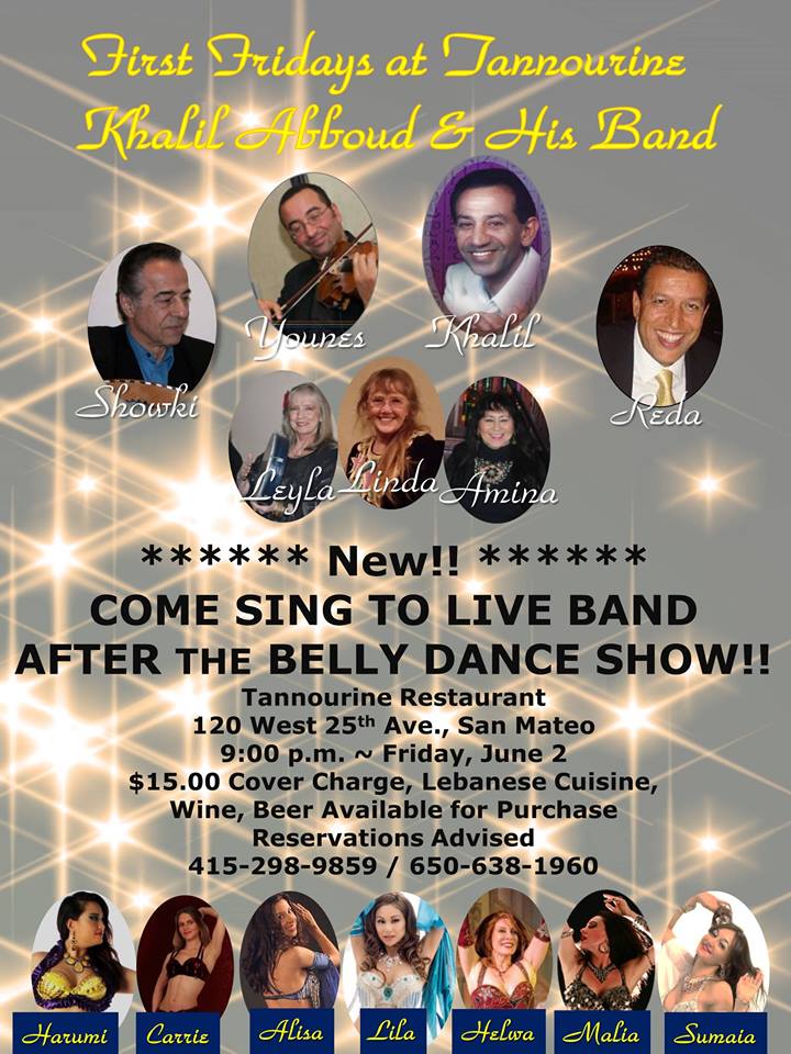 First Friday party at Tannourine Restaurant tomorrow June 2nd!
