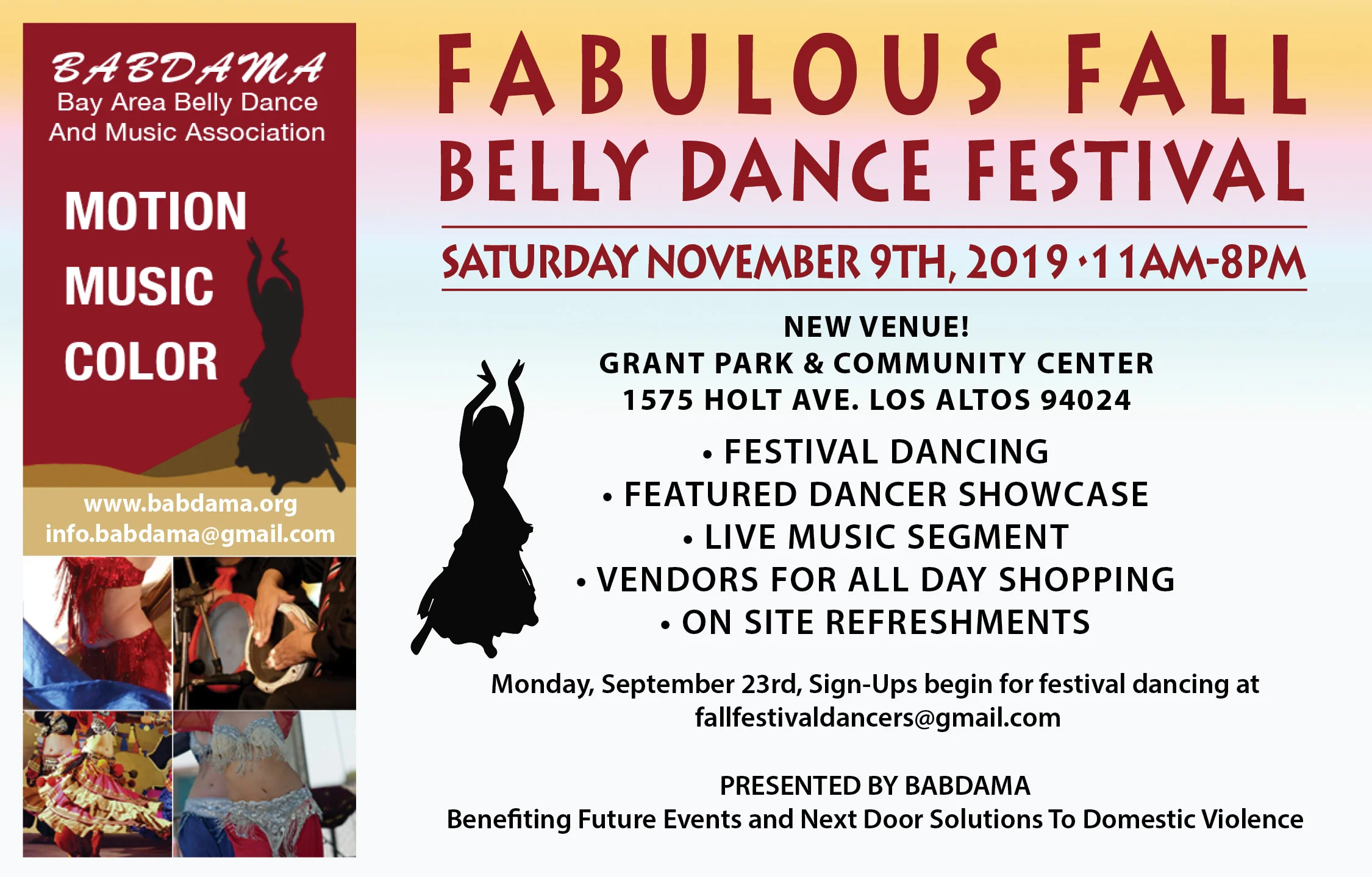 BABDAMA’s Fabulous Fall Belly Dance Festival 2019 in Los Altos