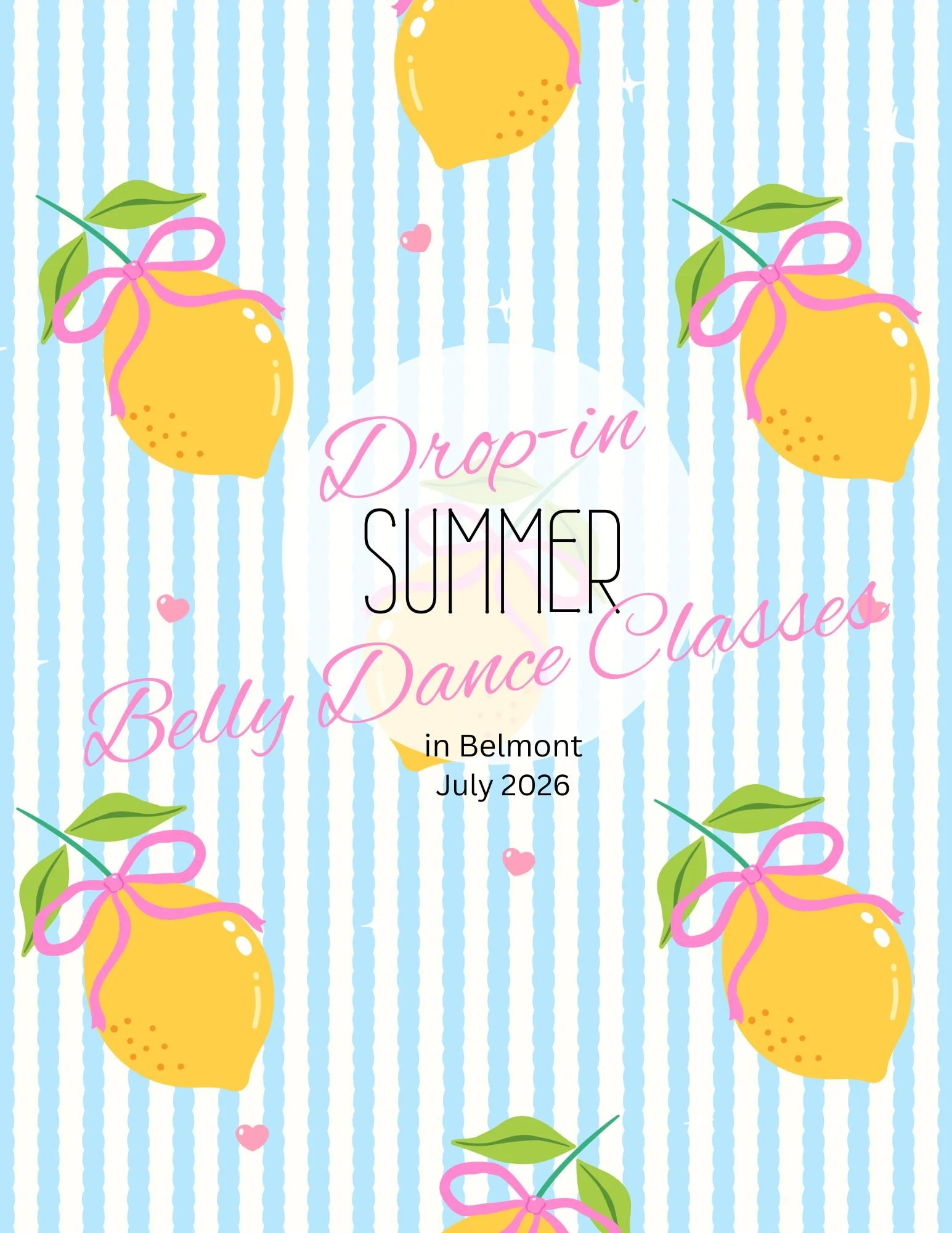 July Classes in Belmont
