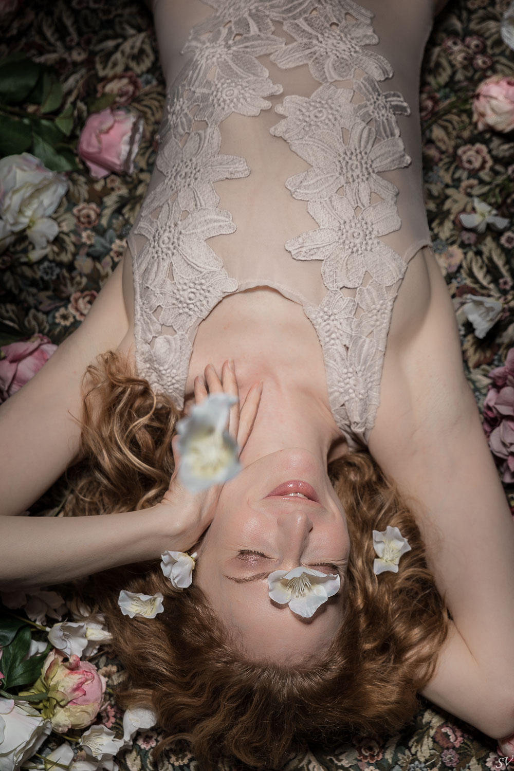 Beautiful floral inspiration lingerie session