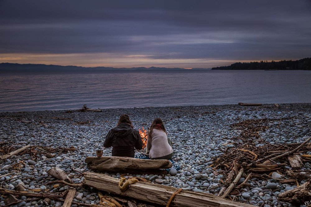 Campfire with view