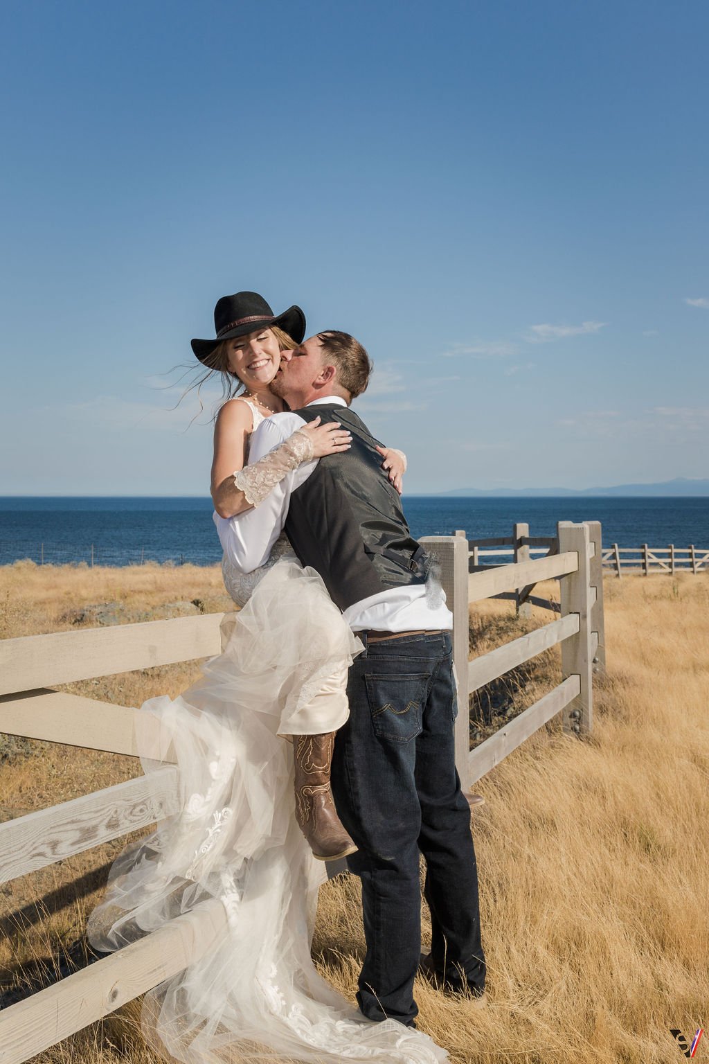 Cow boy wedding Photographers in Lethbridge area.