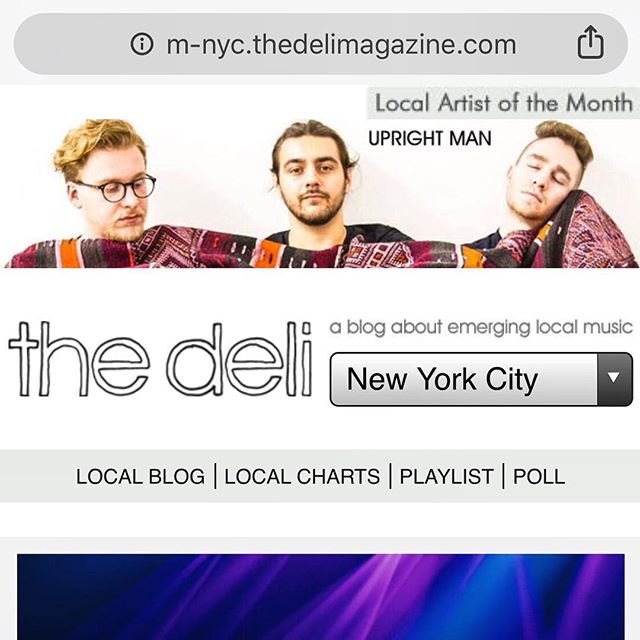 Oooooooooo that looks nice 😍
Thank you so much to everyone who helped us win @thedelimag ARTIST OF THE MONTH&mdash;we couldn&rsquo;t have done it without you. 🙏
You can now see our beautiful faces on the top of their website for all of April.