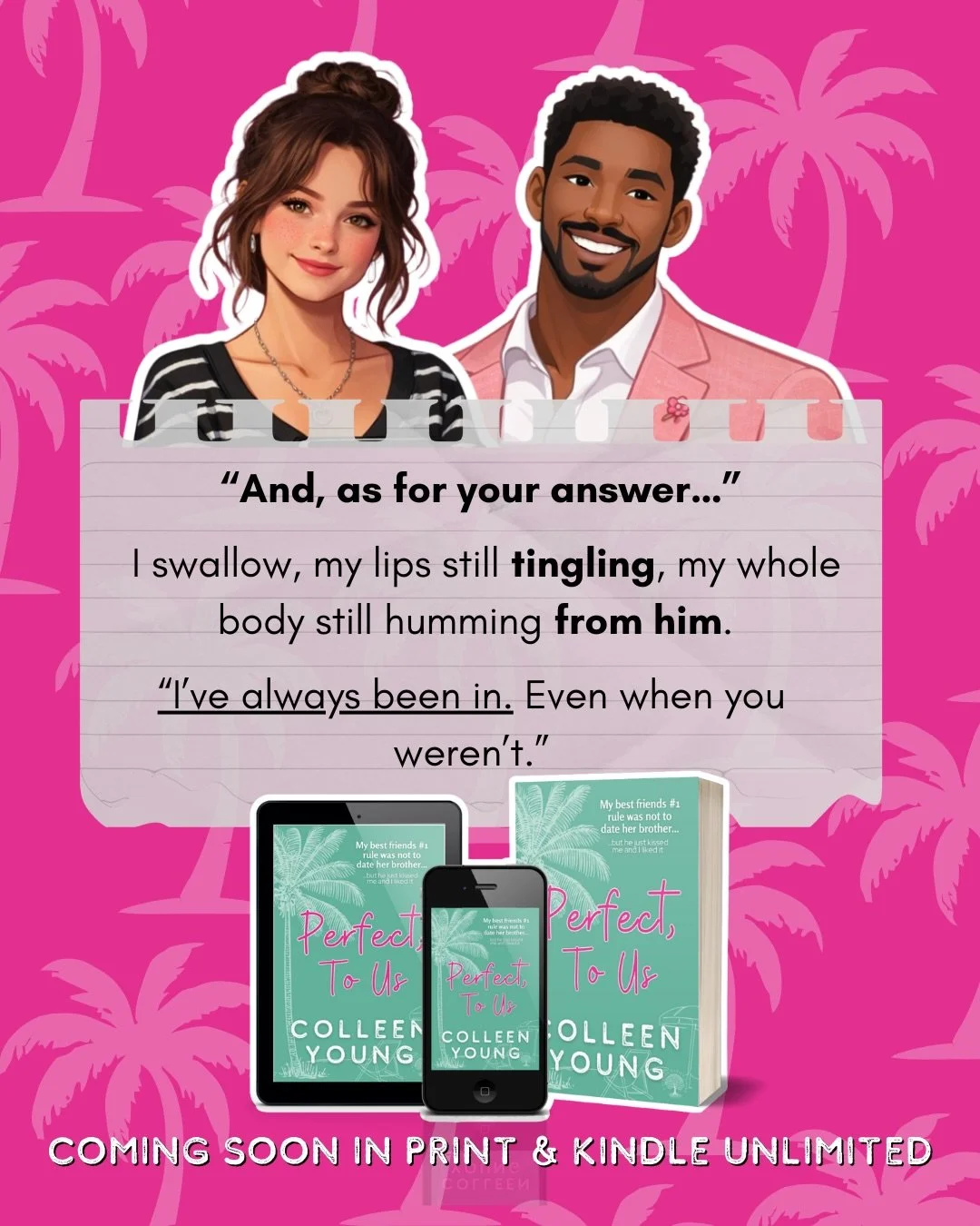 I was in&hellip; 

💗 Best Friend&rsquo;s Older Brother
🤍 Dual POV
💗 Forbidden
🤍 Found Family
💗 Friends to Lovers
🤍 Hot Single Dad
💗 Opposites Attract
🤍 Second Chance Romance
💗 All the Spice
💗 Forced Proximity

On Kindle &amp; Print, preorde