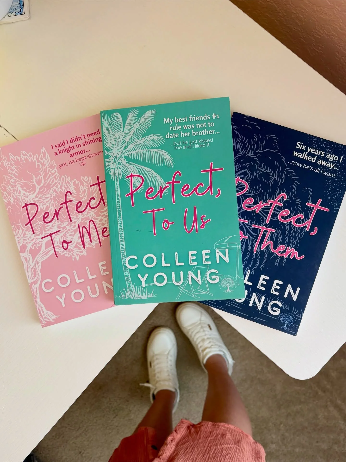 Three books. Three dedications. One story that means everything to me. 🤍

The Strong Family Series
  Perfect to Me
  Perfect to Them
  Perfect to Us

Each of these books is rooted in real love. The kind that shapes you, steadies you, and holds you u
