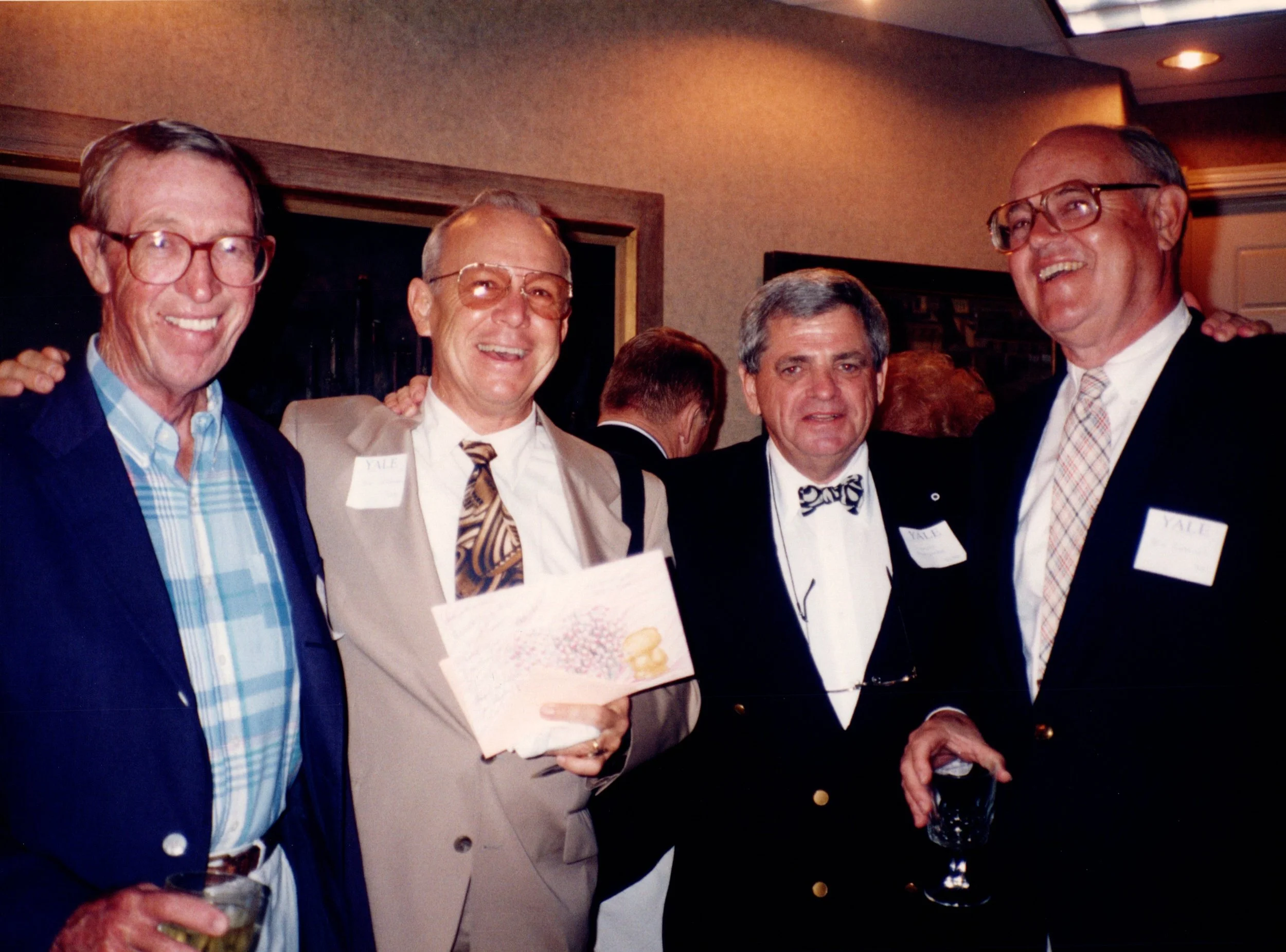 PETE BROADBENT '47E, BOB HATTEMER '53E, ARNOLD GARFINKEL '62MA, BILL CORNISH '52
