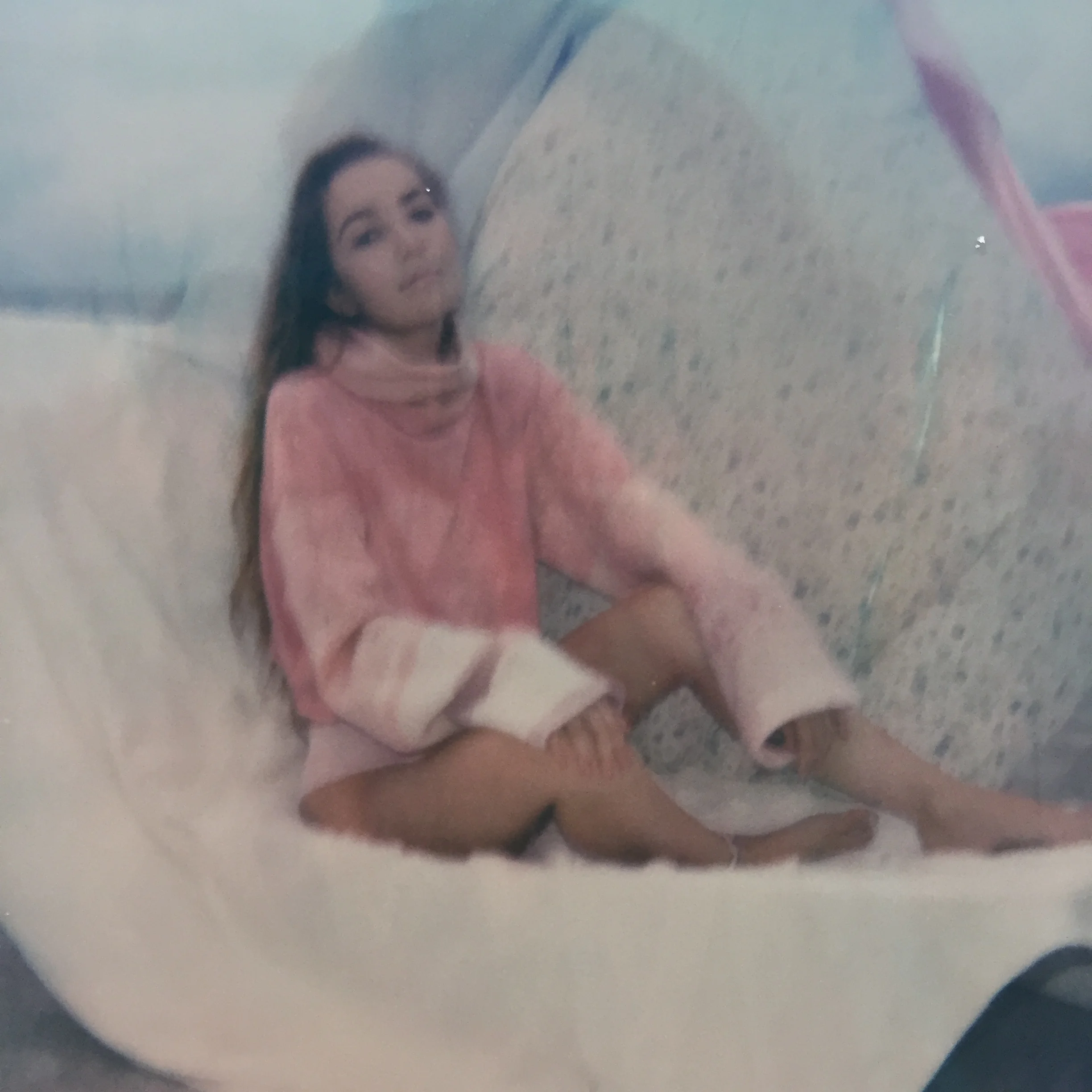  Photo by  Maia Beartrand   Jersey, cotton, and mohair dyed with quebracho rojo. Machine knit sleeves and collar.  