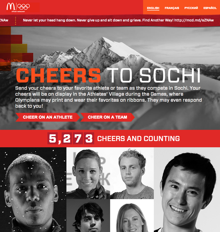 #CheersToSochi