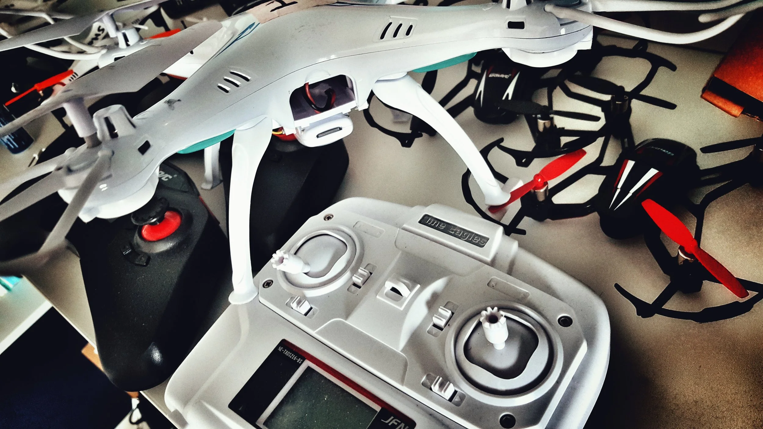 Drone delivery from the ground