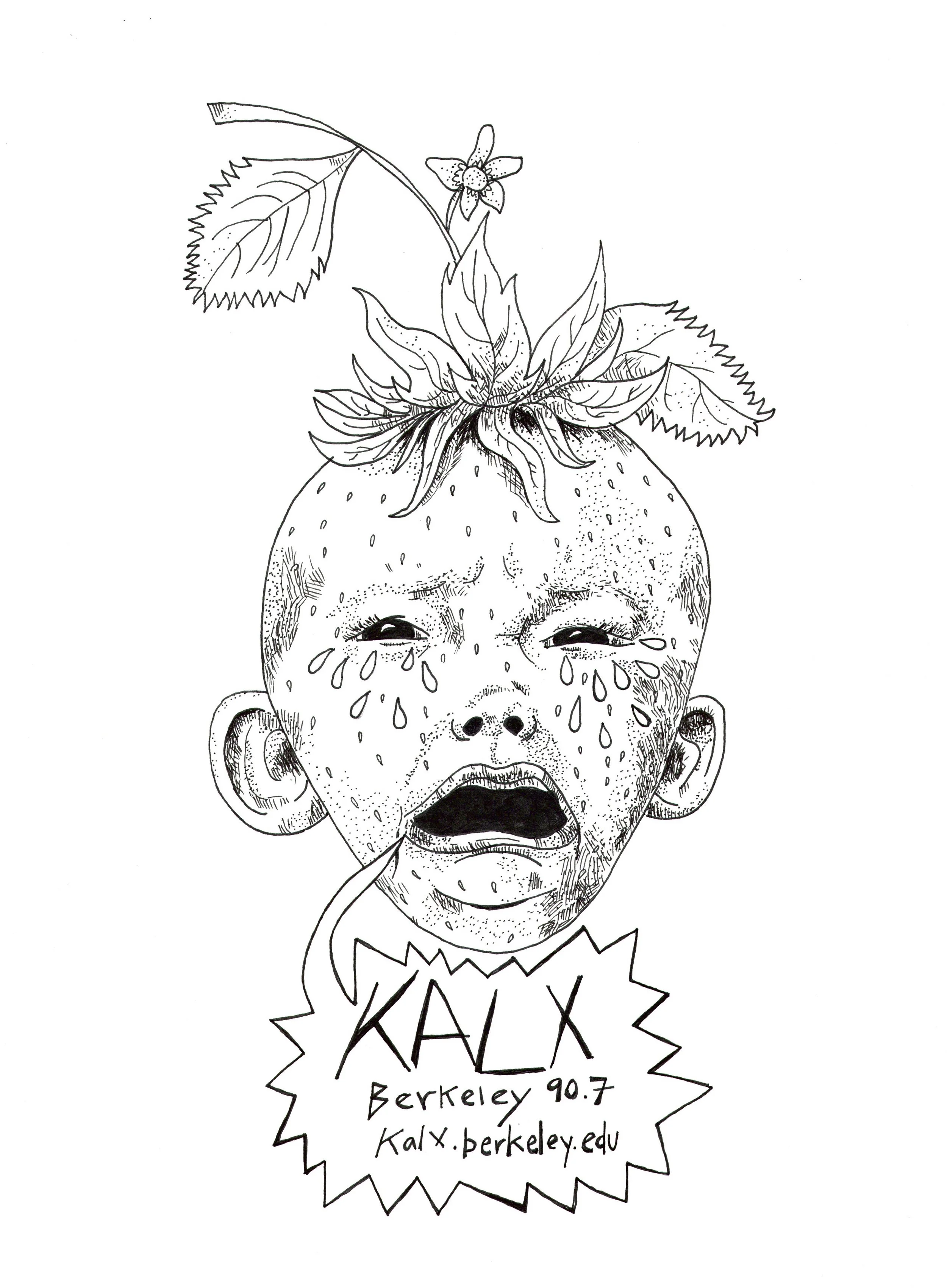 KALX Radio Station t-shirt design. 2016. 