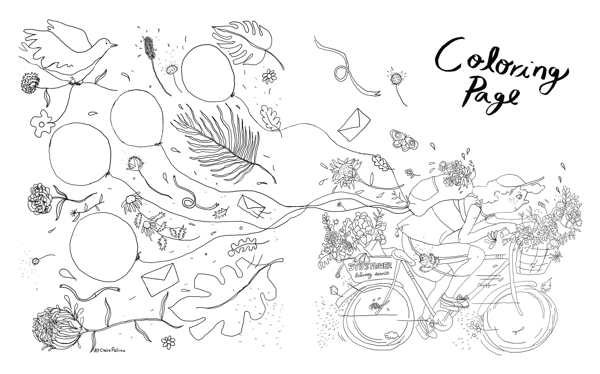 Coloring Page Featured in ILLUSTORIA Magazine, Issue 4. 2017. 