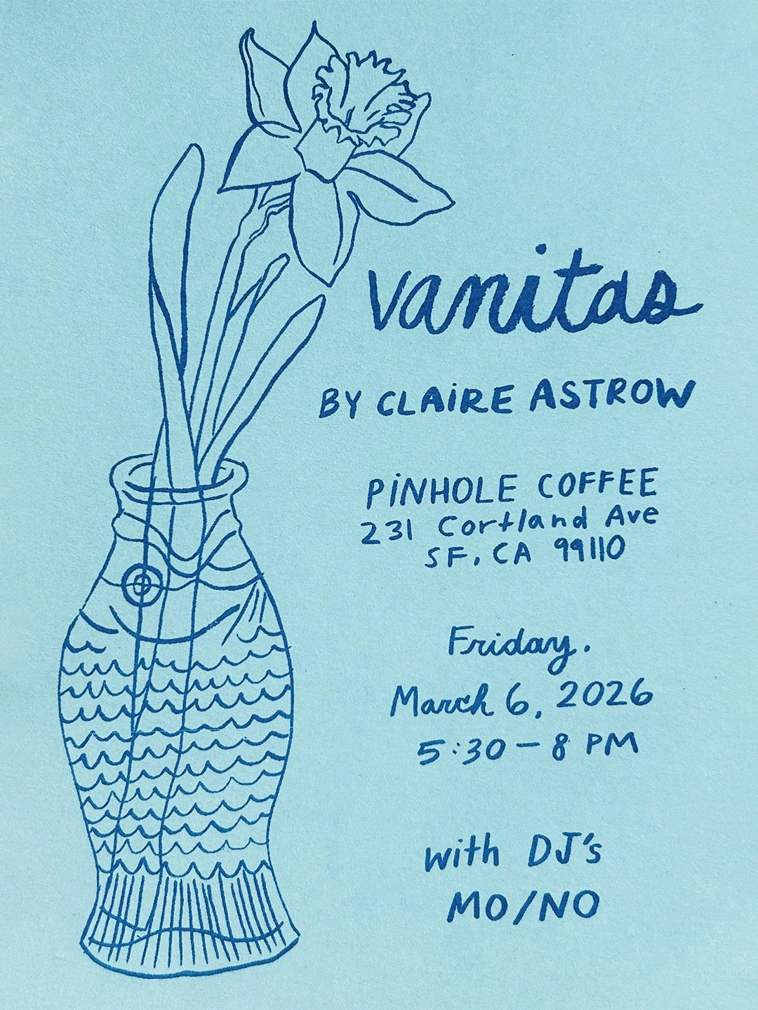 "Vanitas" - Solo Exhibition at Pinhole Coffee in Bernal Heights 