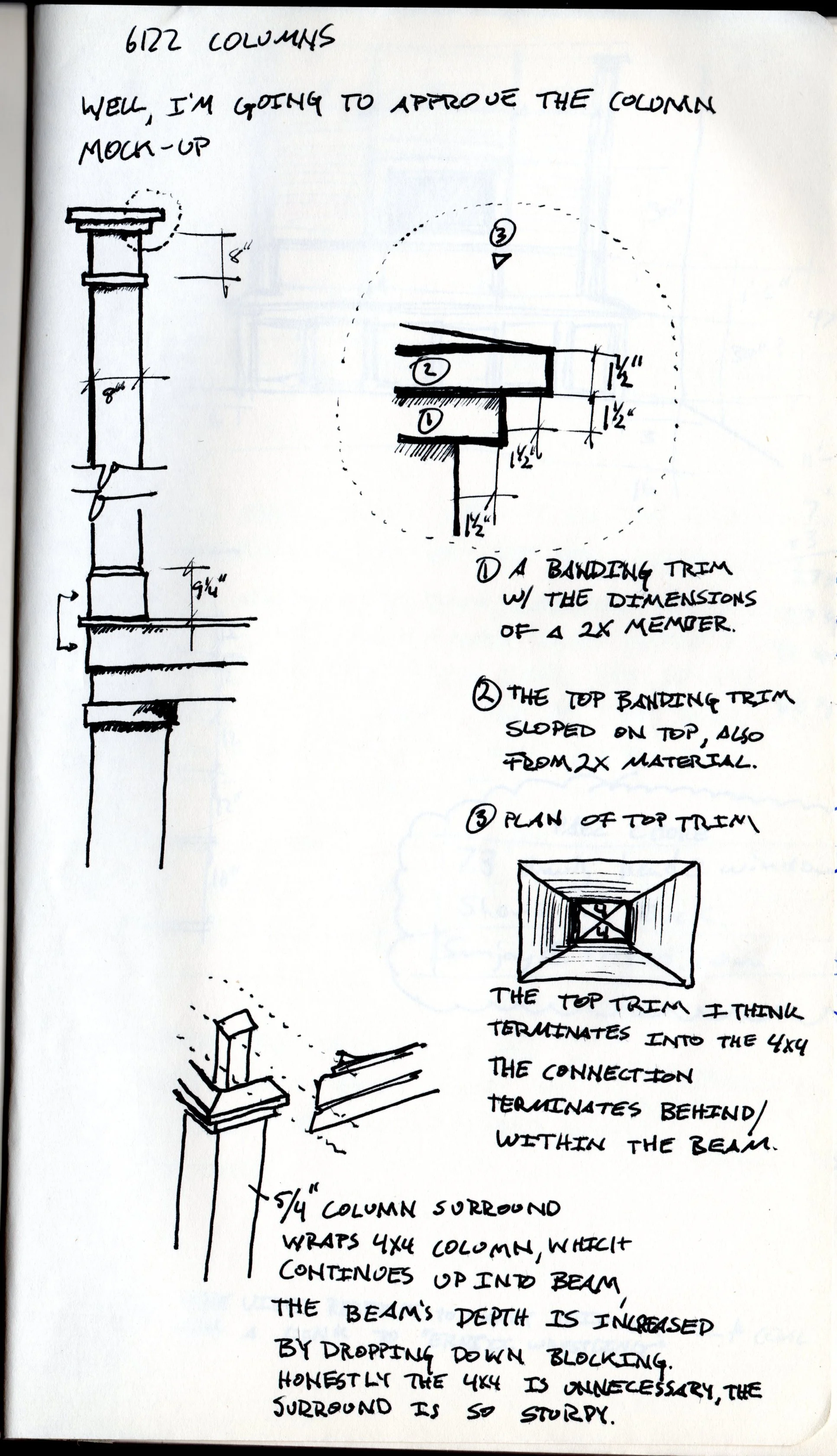 Study of Column Capital, Alignment