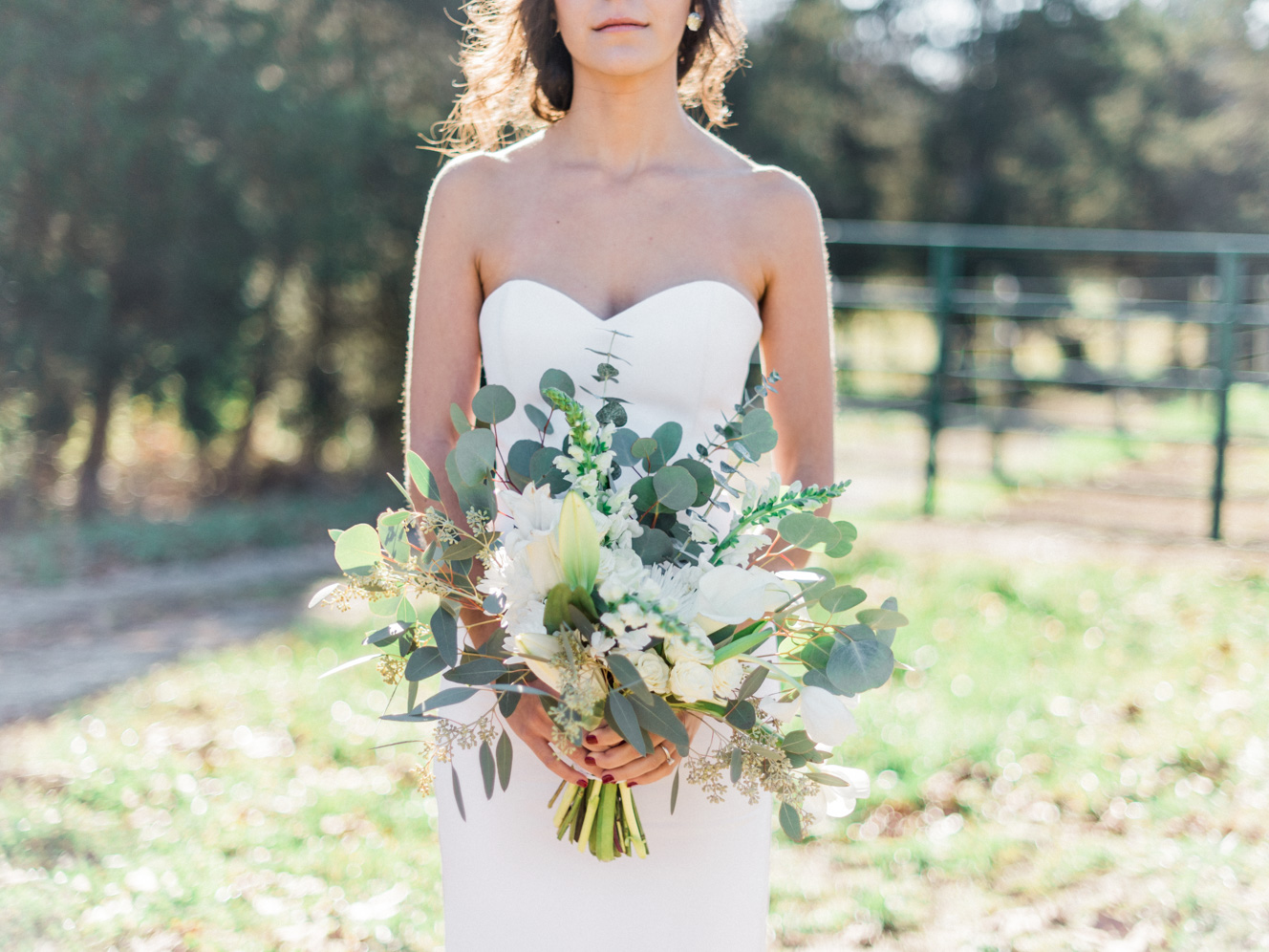Bridal Photos | Bella Wedding Dress by Sarah Janks | Rustic Winter Wedding | Lynchburg, Virginia Film Photographer | kelseyandnate.com