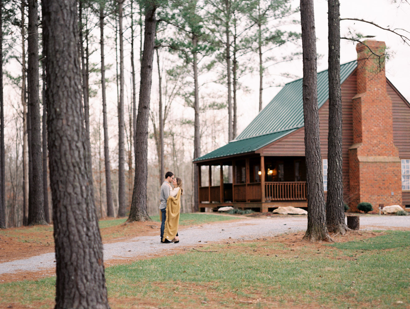 Sierra Vista Romantic Mountain Engagement | Film Photography | Yellow Blanket and Cabin | Lynchburg, Virginia | Kelsey & Nate | kelseyandnate.com