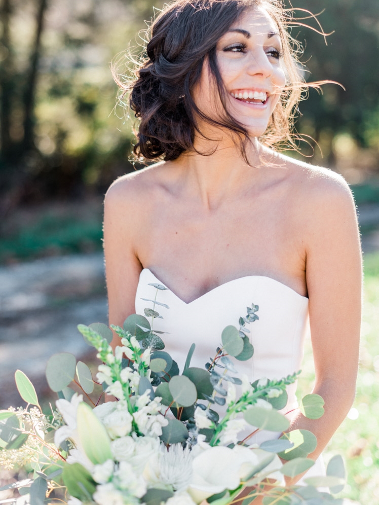 Bella Wedding Dress by Sarah Janks | Rustic Winter Wedding | Lynchburg, Virginia Film Photographer | kelseyandnate.com