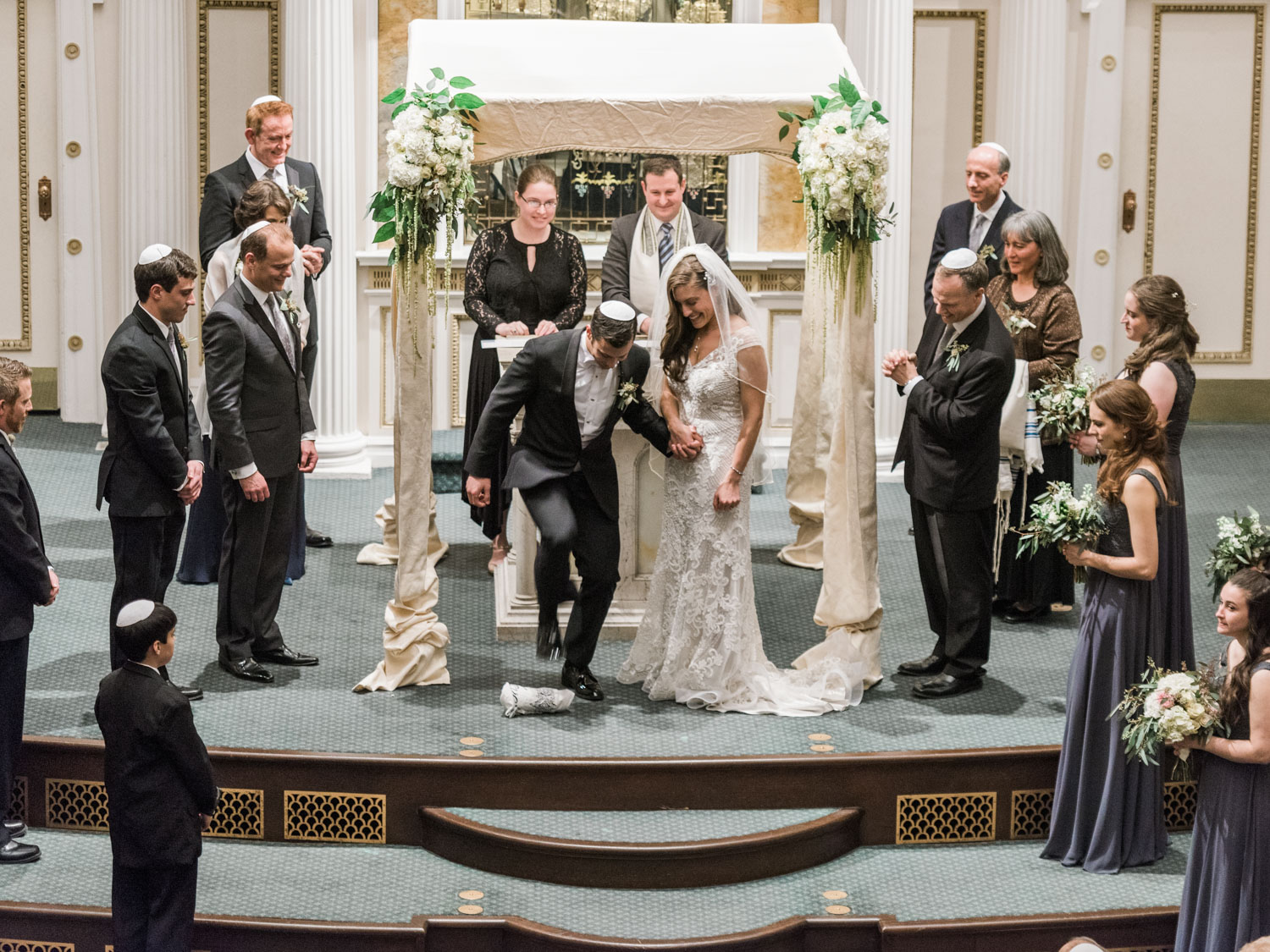 Richmond Jewish Marble Hall Wedding | Omni Hotel | VMFA | Beth Ahabah | Wedding Photography | Kelsey & Nate | kelseyandnate.com