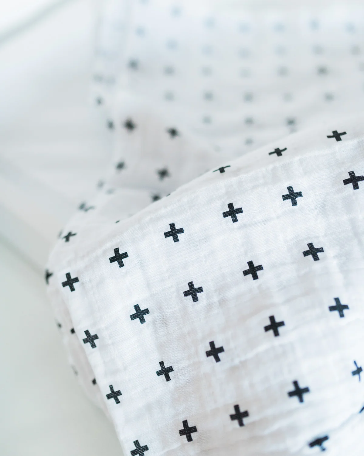 West Elm Inspired Newborn Lifestyle Session | Lynchburg Photographer | Kelsey & Nate | kelseyandnate.com | Gold Bird Mobile | Modern Nursery | White Nursery and Velvet Blue Rocker