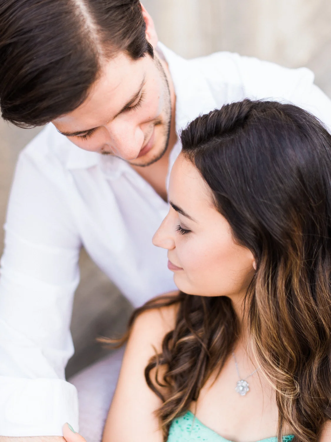 Downtown Lynchburg Brasilian Engagement Session | Monument Terrace Lynchburg, Virginia | Film Photographer | Kelsey & Nate | kelseyandnate.com