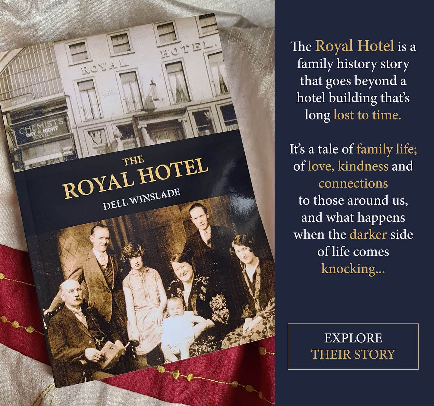 The Royal Hotel is a family history story that goes beyond a hotel building that&rsquo;s long lost to time.

It&rsquo;s a tale of family life;
 of love, kindness and 
connections 
to those around us, and what happens when the darker side of life come