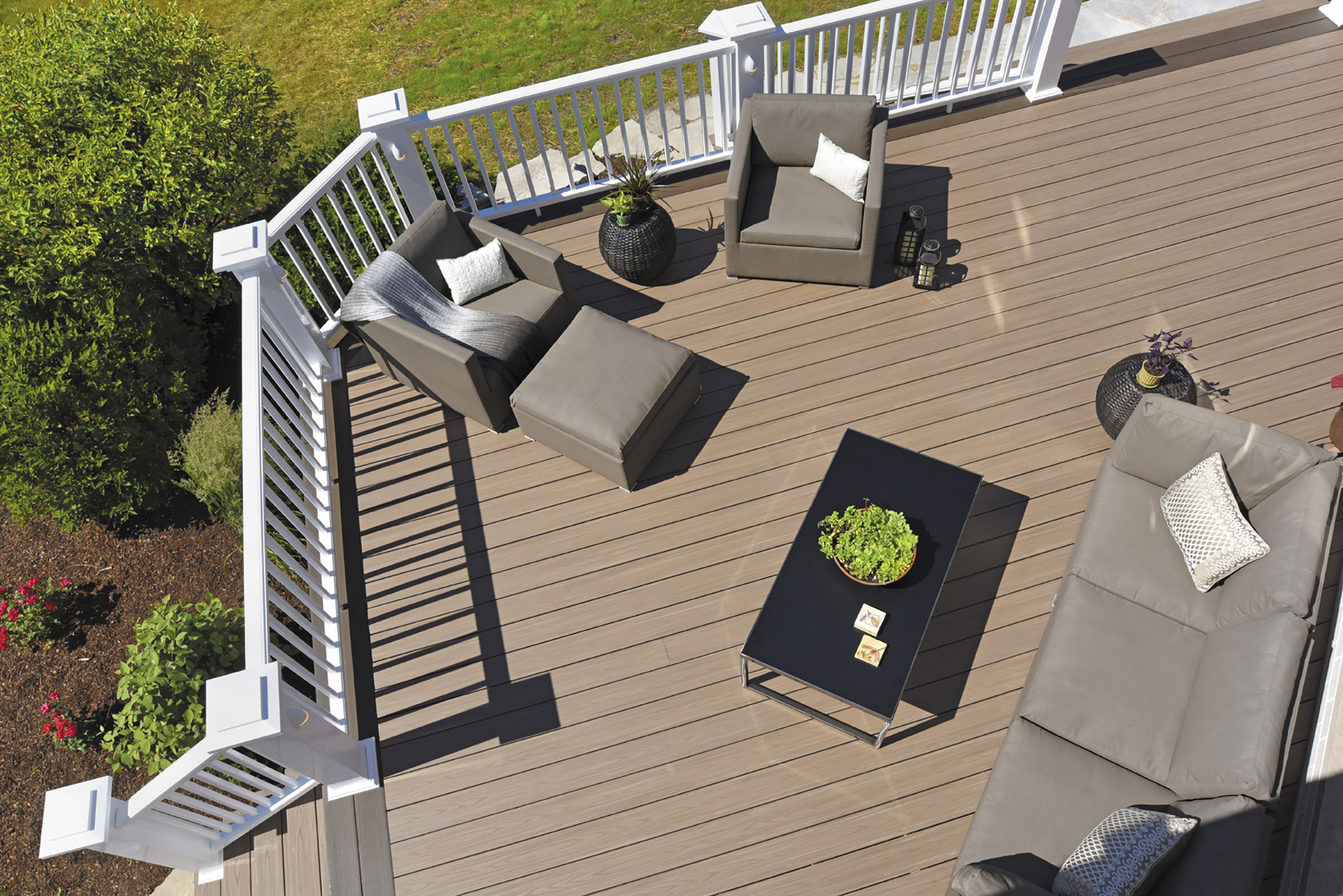 deck designer builder composite railing trex azek timber tech