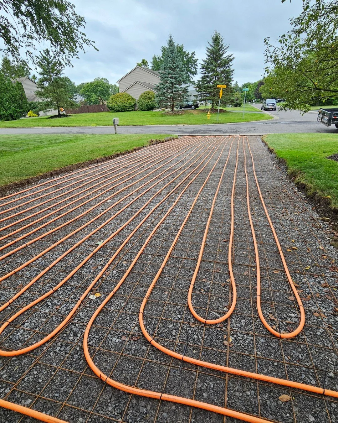 First snow fall has already hit - maybe it's time you think about that heated driveway 😉