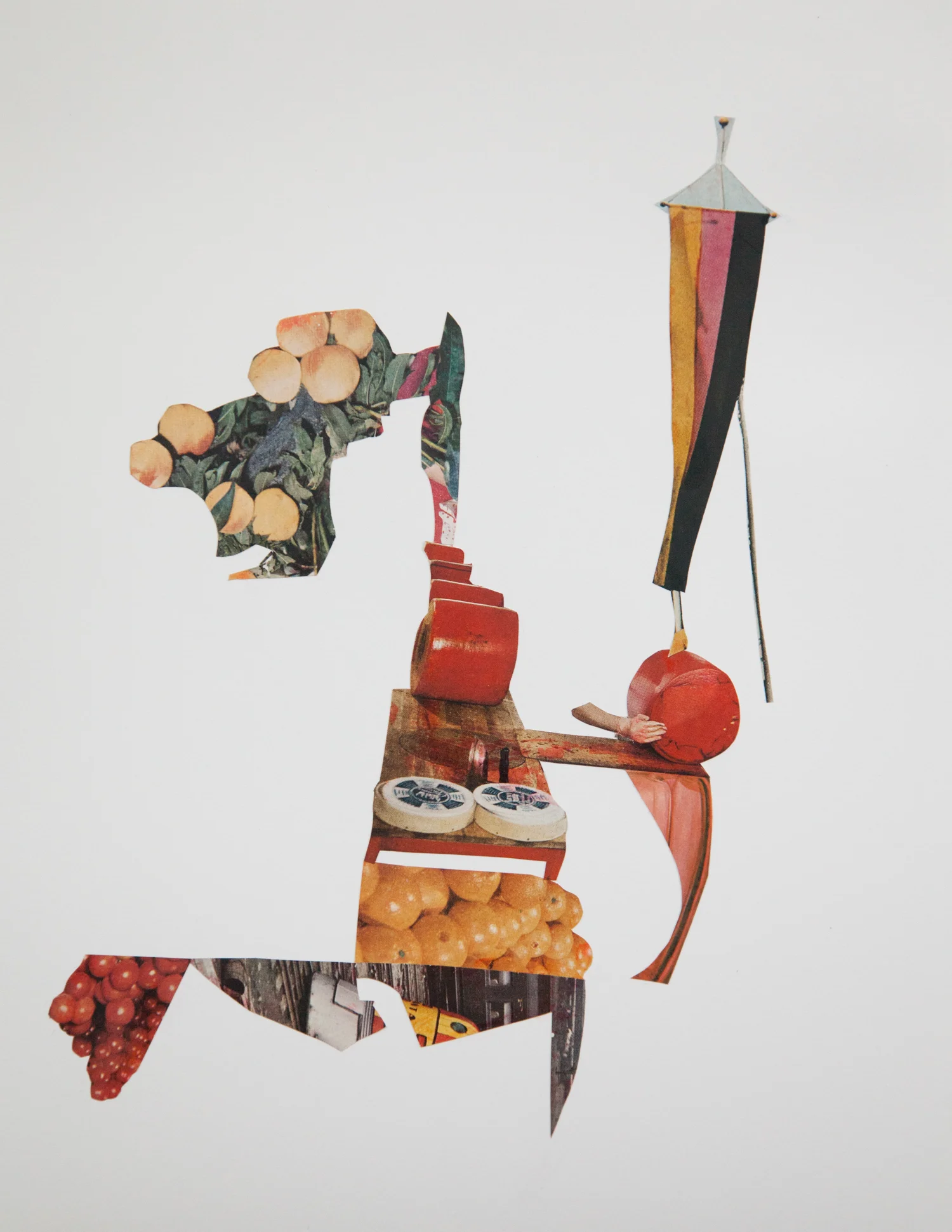 Collage by artist Airyka Rockefeller works on paper